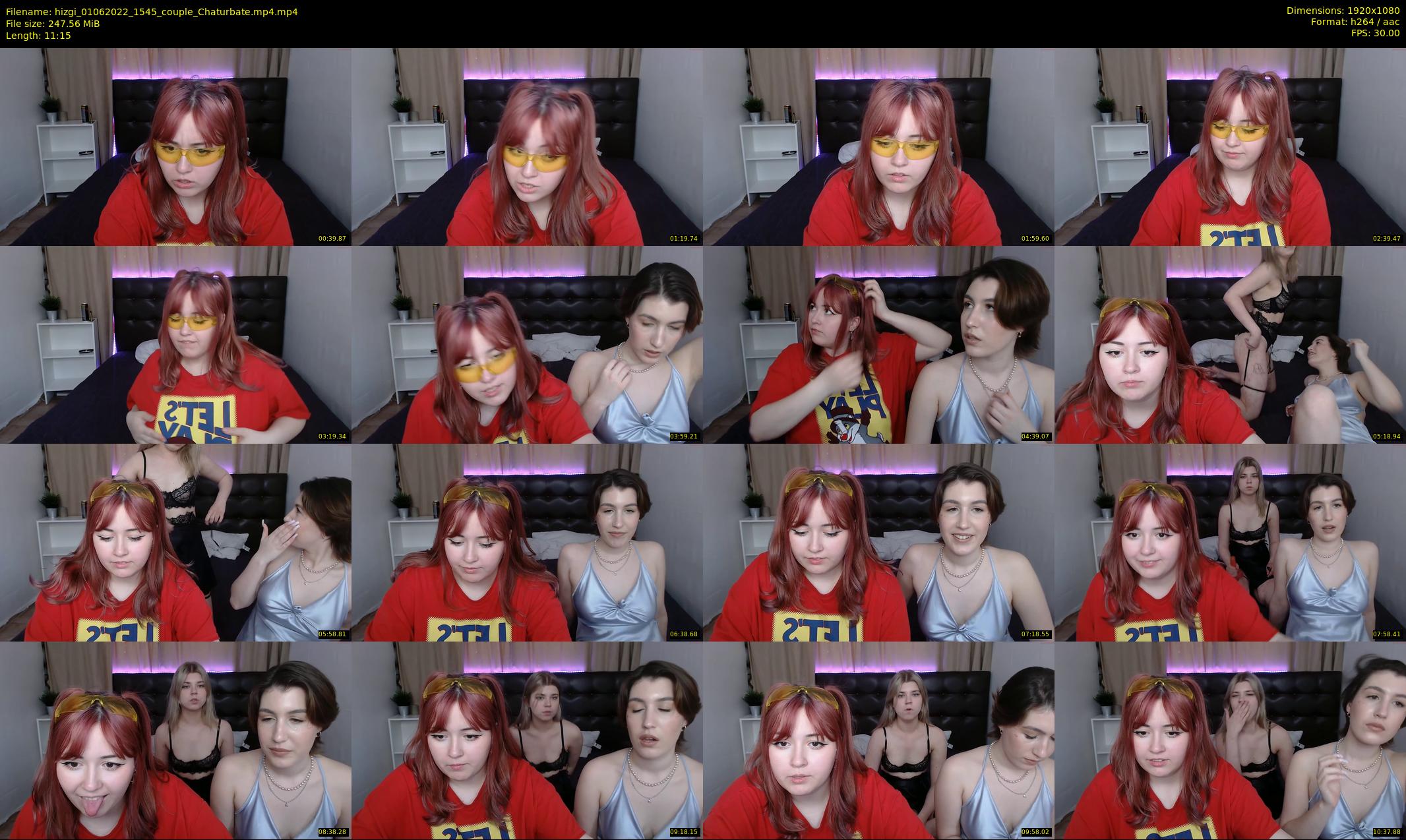 hizgi — 12 minute Chaturbate couple cam show recording, 1080p, Jun 1, 2022