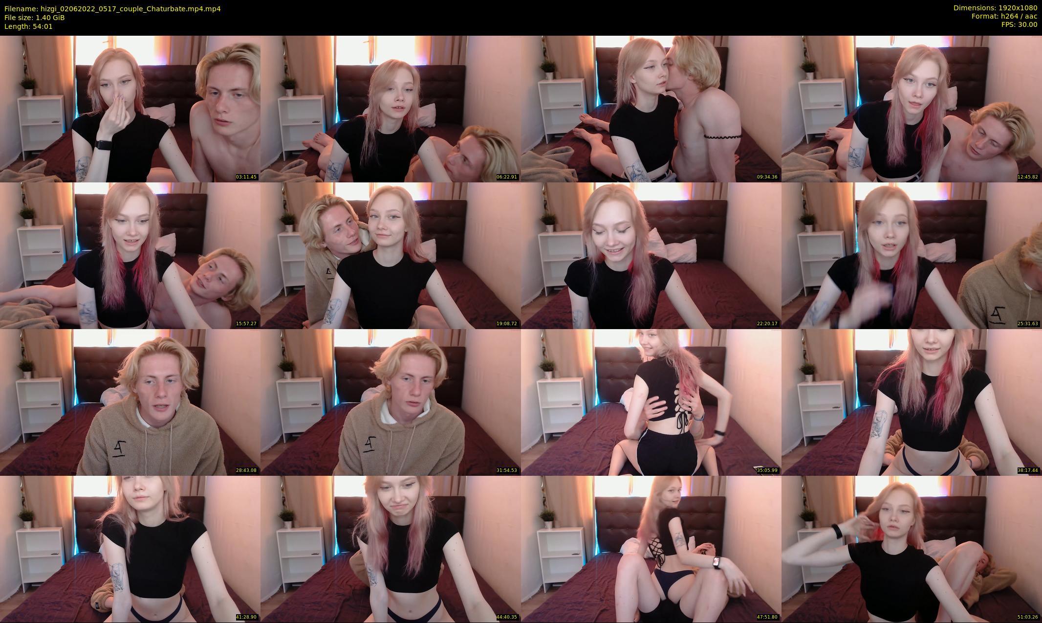hizgi — 55 minute Chaturbate couple cam show recording, 1080p, Jun 2, 2022