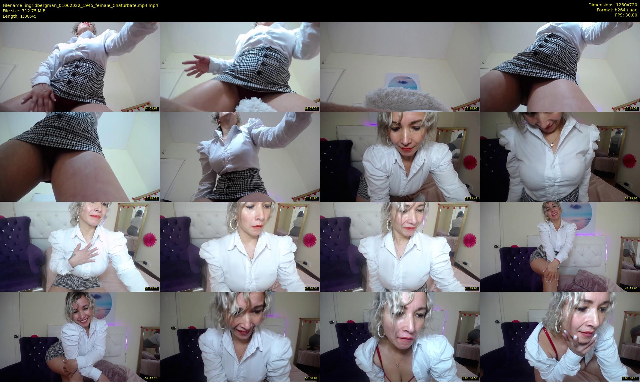ingridbergman — 69 minute Chaturbate female cam show recording, 720p, Jun 1, 2022
