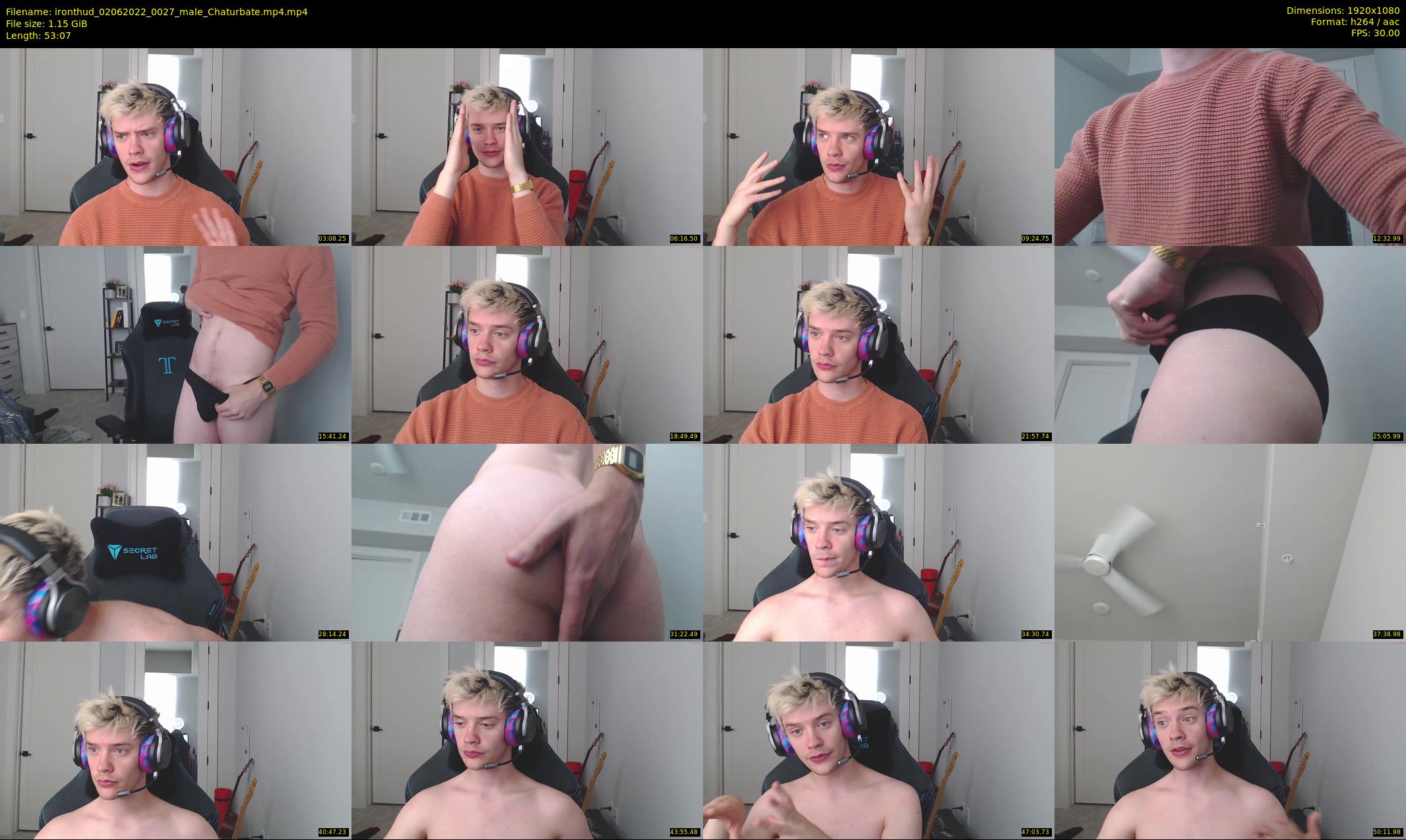 ironthud — 54 minute Chaturbate male cam show recording, 1080p, Jun 2, 2022
