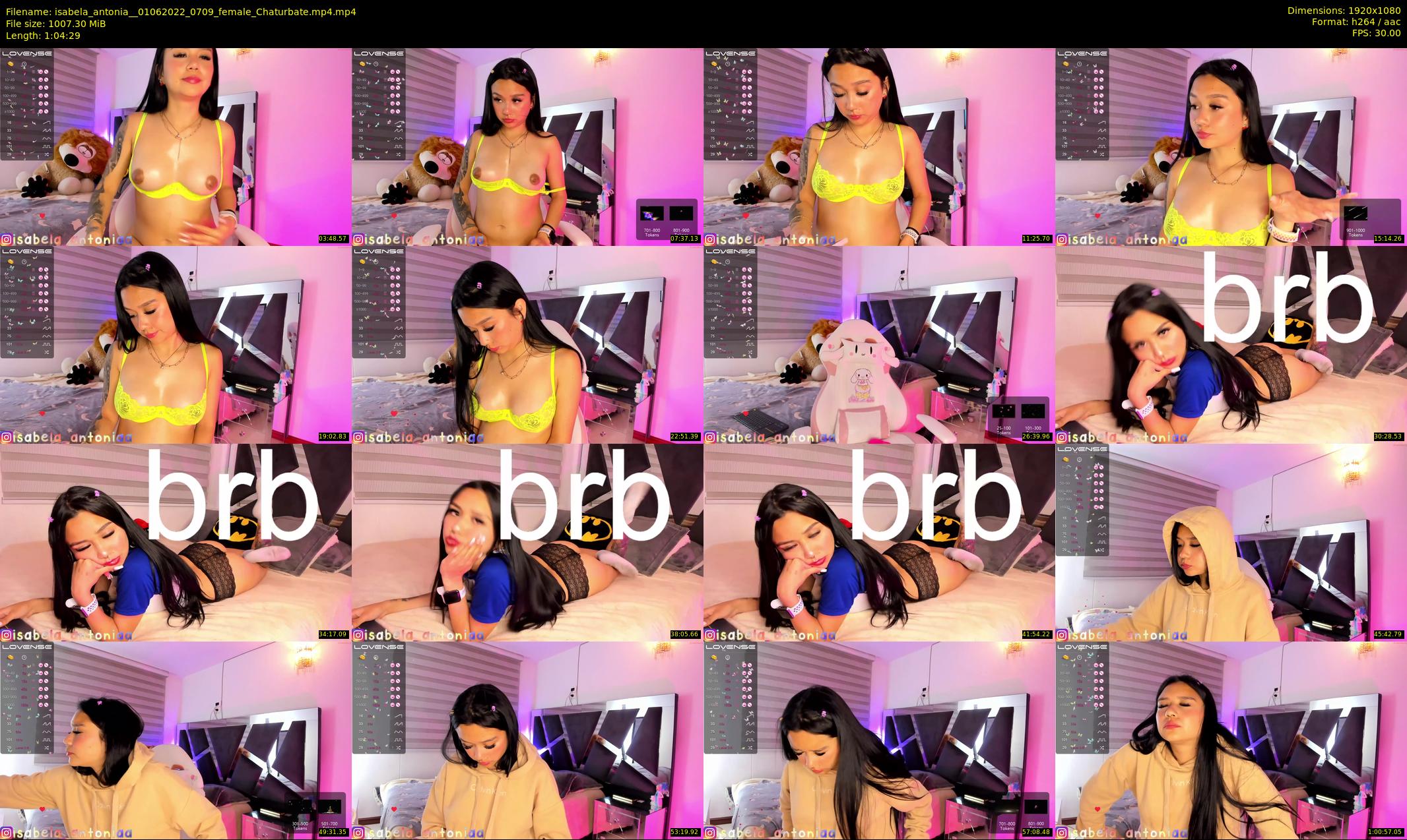isabela_antonia_ — 65 minute Chaturbate female cam show recording, 1080p, Jun 1, 2022