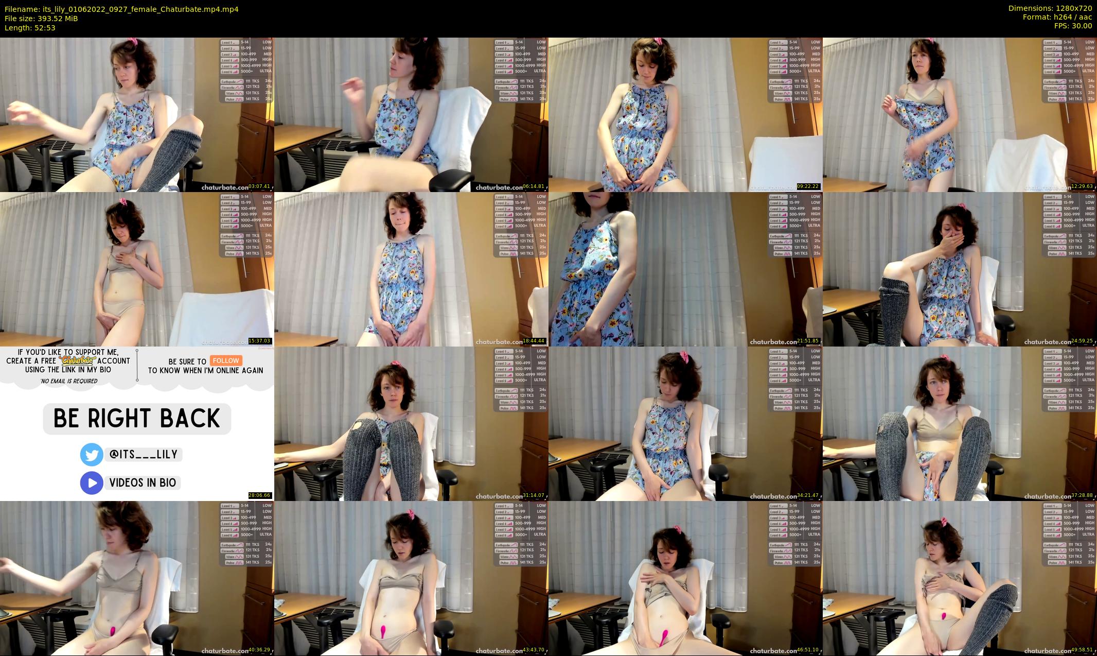 its_lily — 53 minute Chaturbate female cam show recording, 720p, Jun 1, 2022
