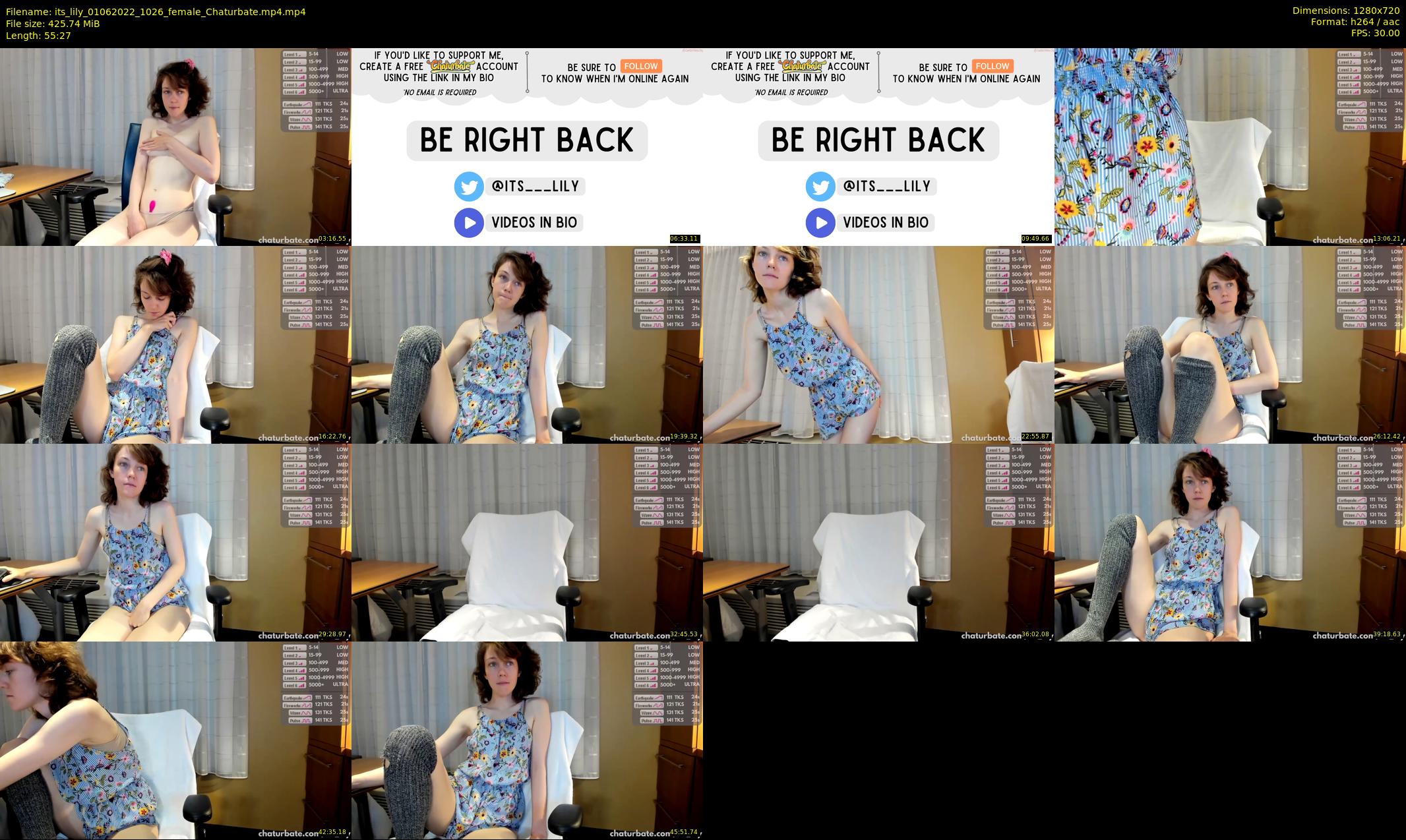 its_lily — 56 minute Chaturbate female cam show recording, 720p, Jun 1, 2022