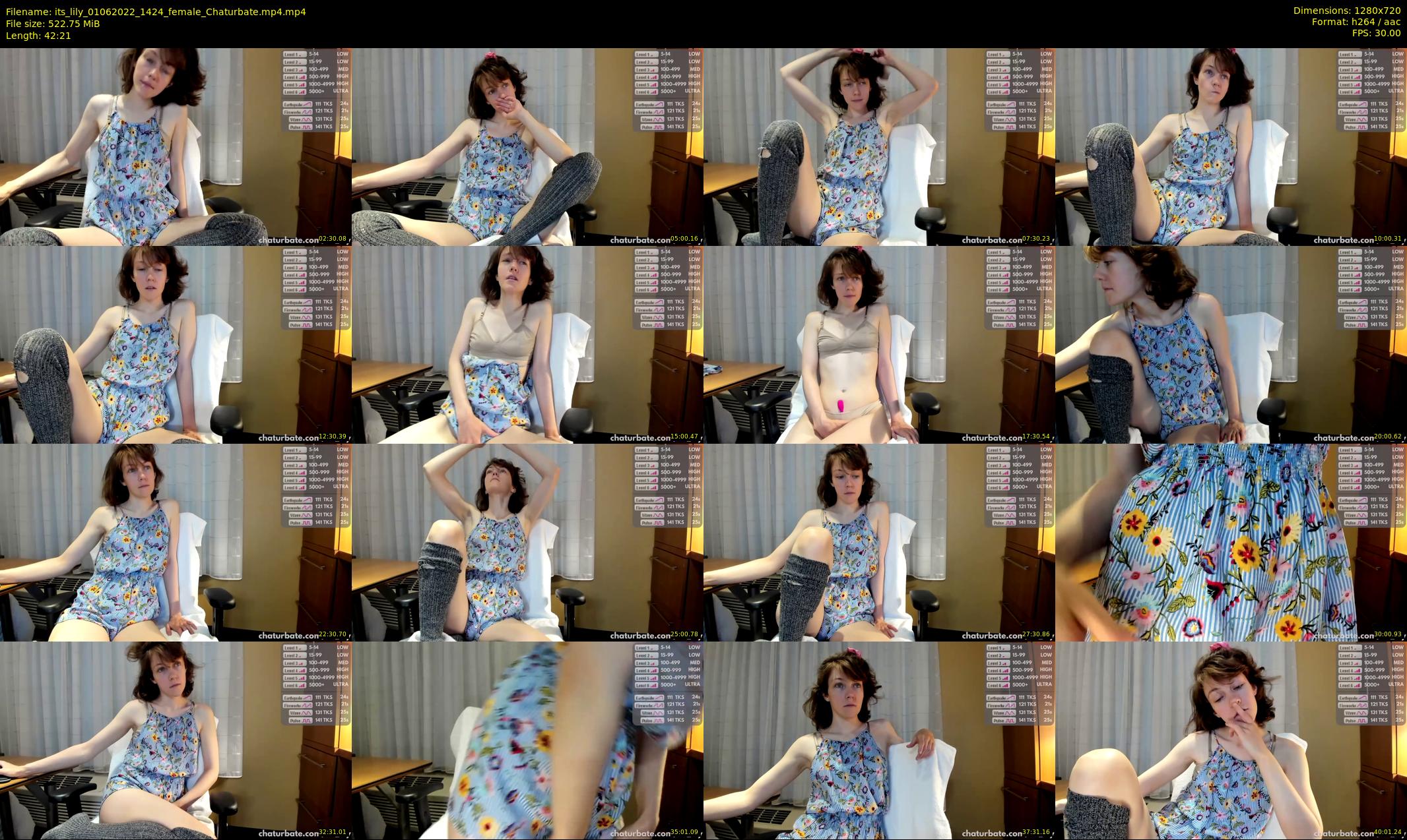 its_lily — 43 minute Chaturbate female cam show recording, 720p, Jun 1, 2022