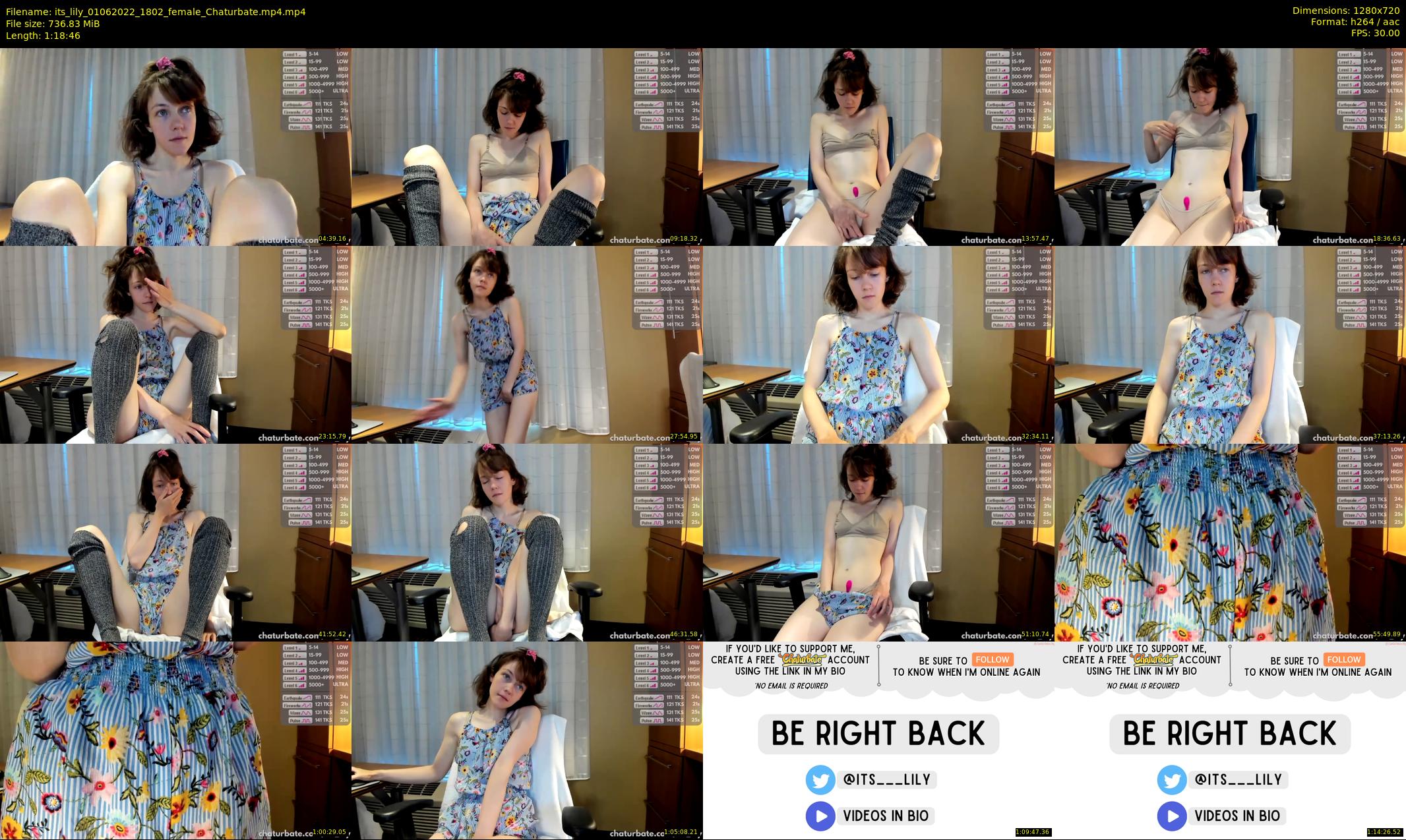 its_lily — 79 minute Chaturbate female cam show recording, 720p, Jun 1, 2022