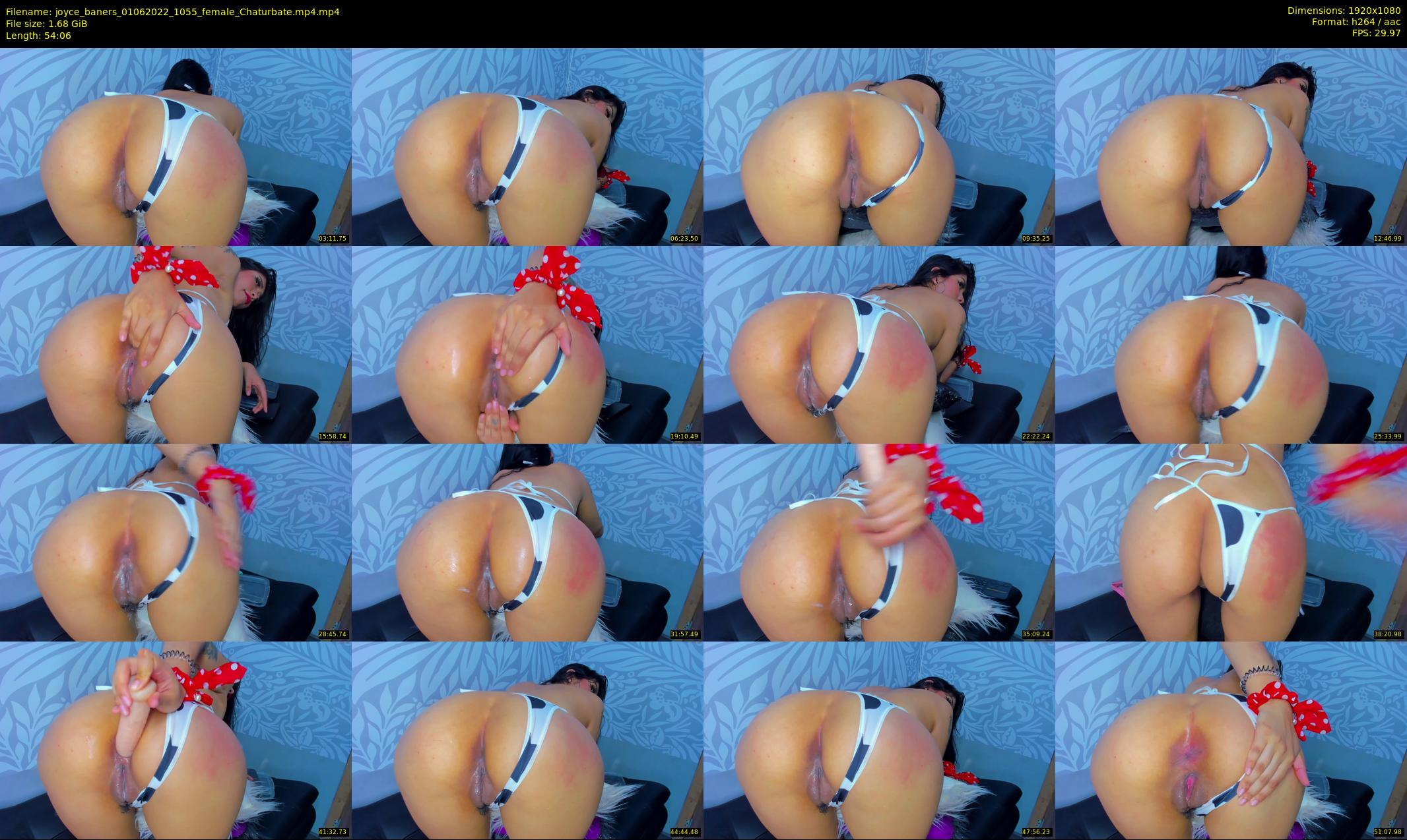 joyce_baners — 55 minute Chaturbate female cam show recording, 1080p, Jun 1, 2022