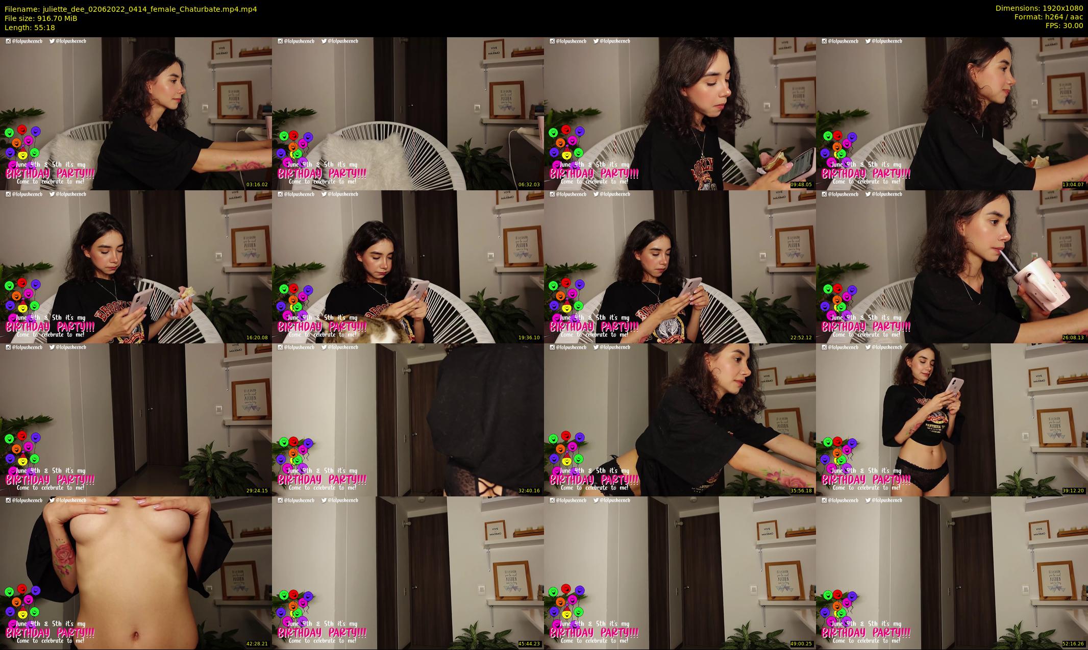 juliette_dee — 56 minute Chaturbate female cam show recording, 1080p, Jun 2, 2022