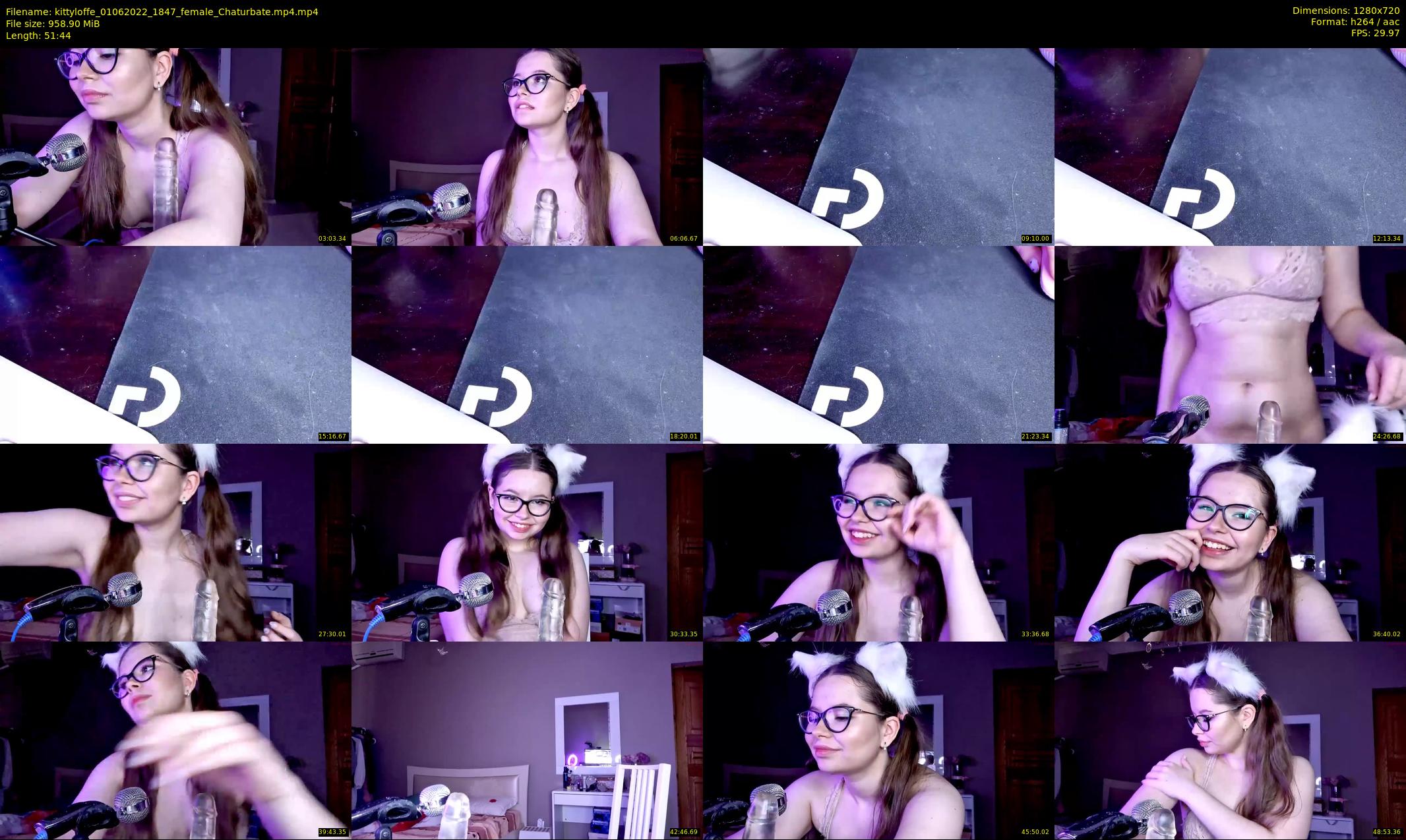 kittyloffe — 52 minute Chaturbate female cam show recording, 720p, Jun 1, 2022