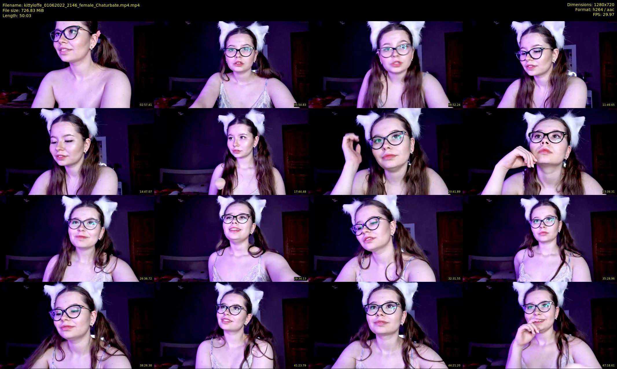 kittyloffe — 51 minute Chaturbate female cam show recording, 720p, Jun 1, 2022