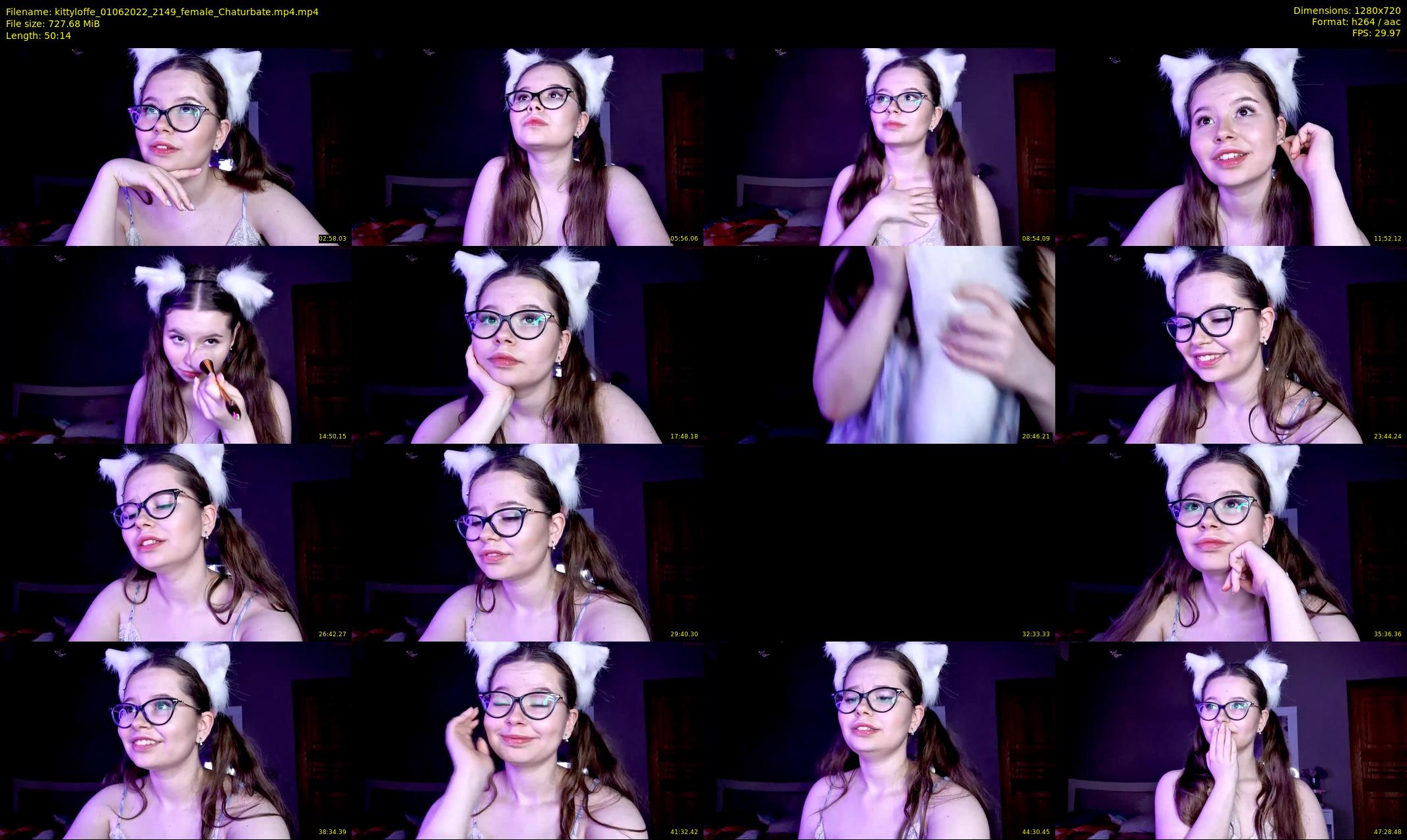 kittyloffe — 51 minute Chaturbate female cam show recording, 720p, Jun 1, 2022