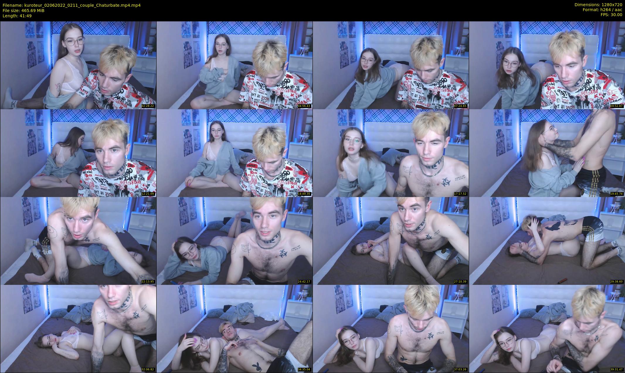 kuroteur — 42 minute Chaturbate couple cam show recording, 720p, Jun 2, 2022