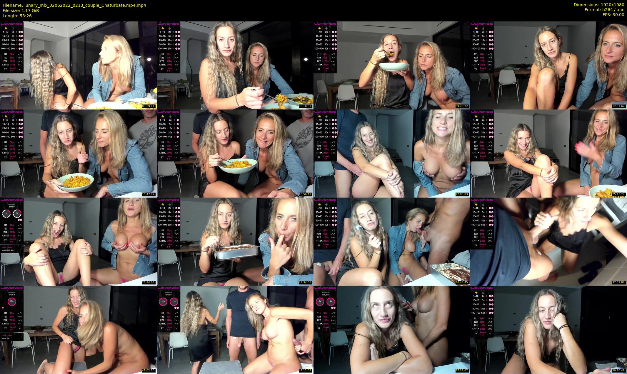 lunary_mix — 54 minute Chaturbate couple cam show recording, 1080p, Jun 2, 2022
