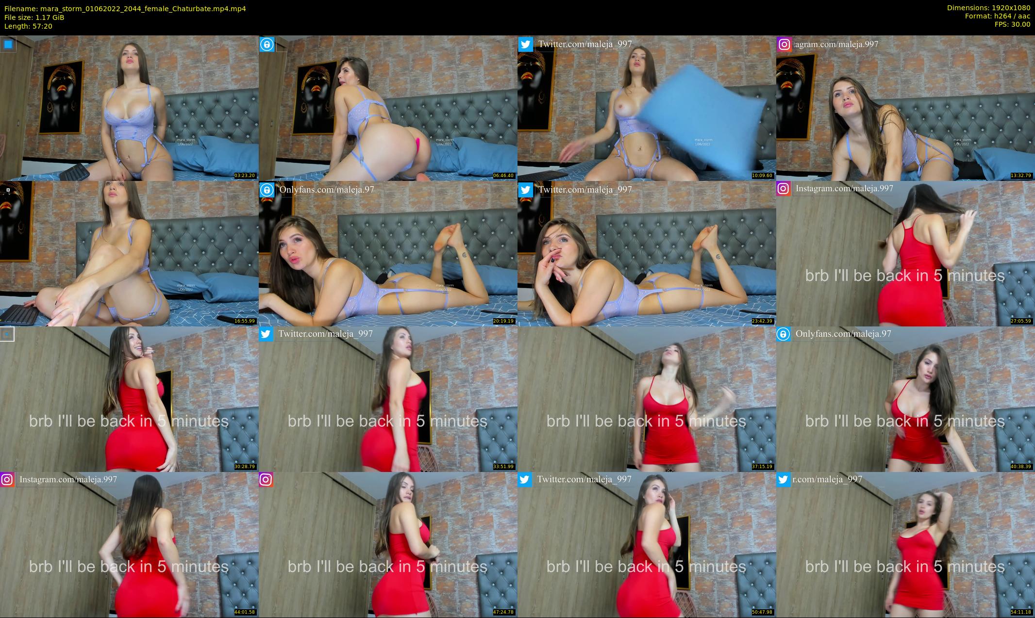 mara_storm — 58 minute Chaturbate female cam show recording, 1080p, Jun 1, 2022