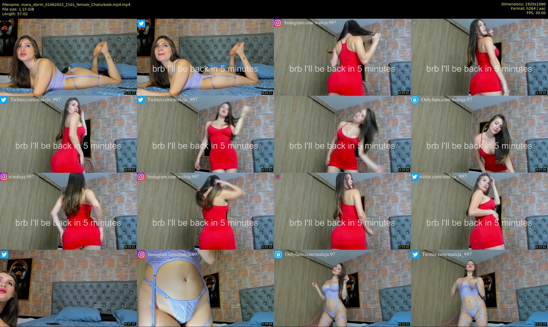 mara_storm — 58 minute Chaturbate female cam show recording, 1080p, Jun 1, 2022