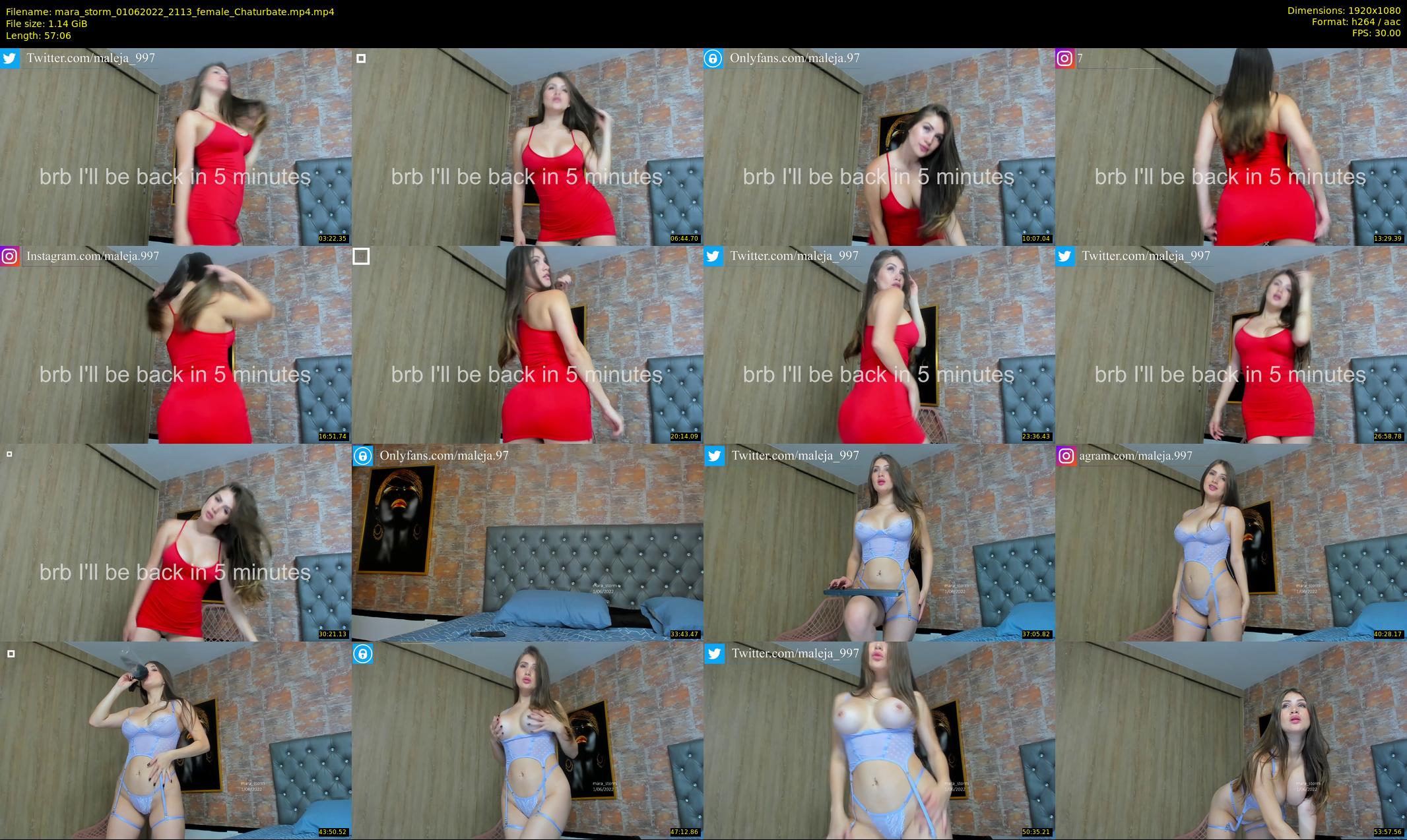 mara_storm — 58 minute Chaturbate female cam show recording, 1080p, Jun 1, 2022