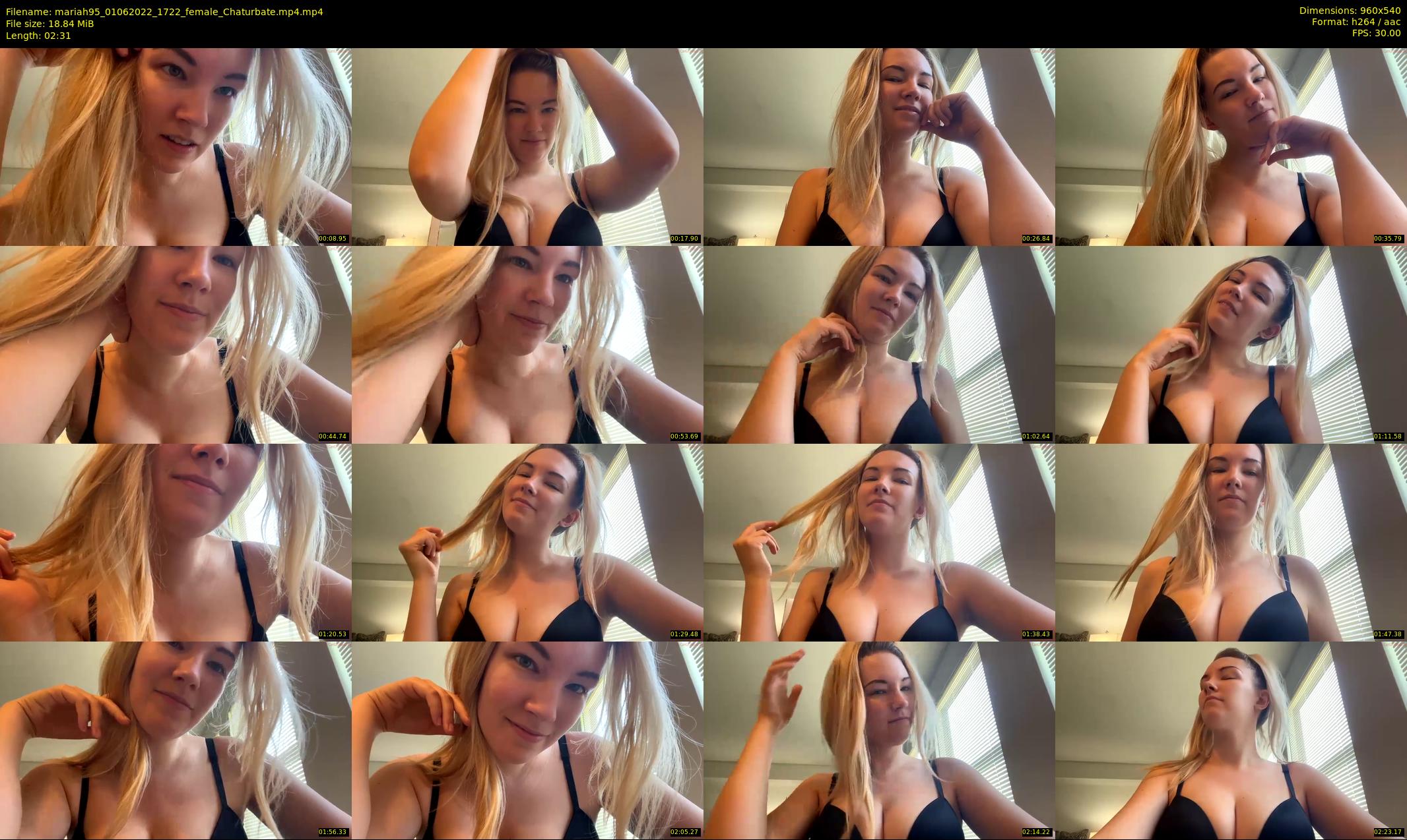 mariah95 — 3 minute Chaturbate female cam show recording, 480p, Jun 1, 2022