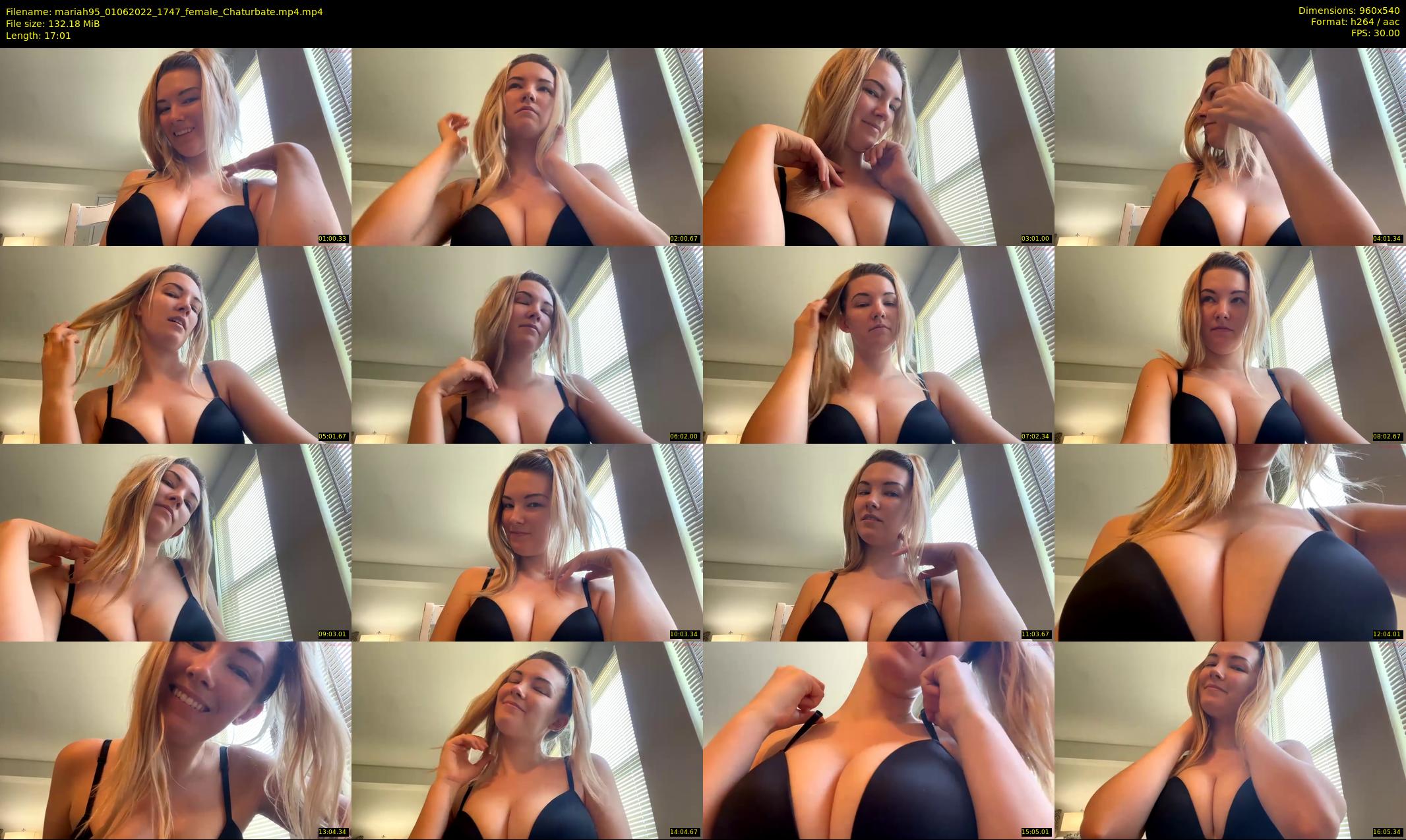 mariah95 — 18 minute Chaturbate female cam show recording, 480p, Jun 1, 2022