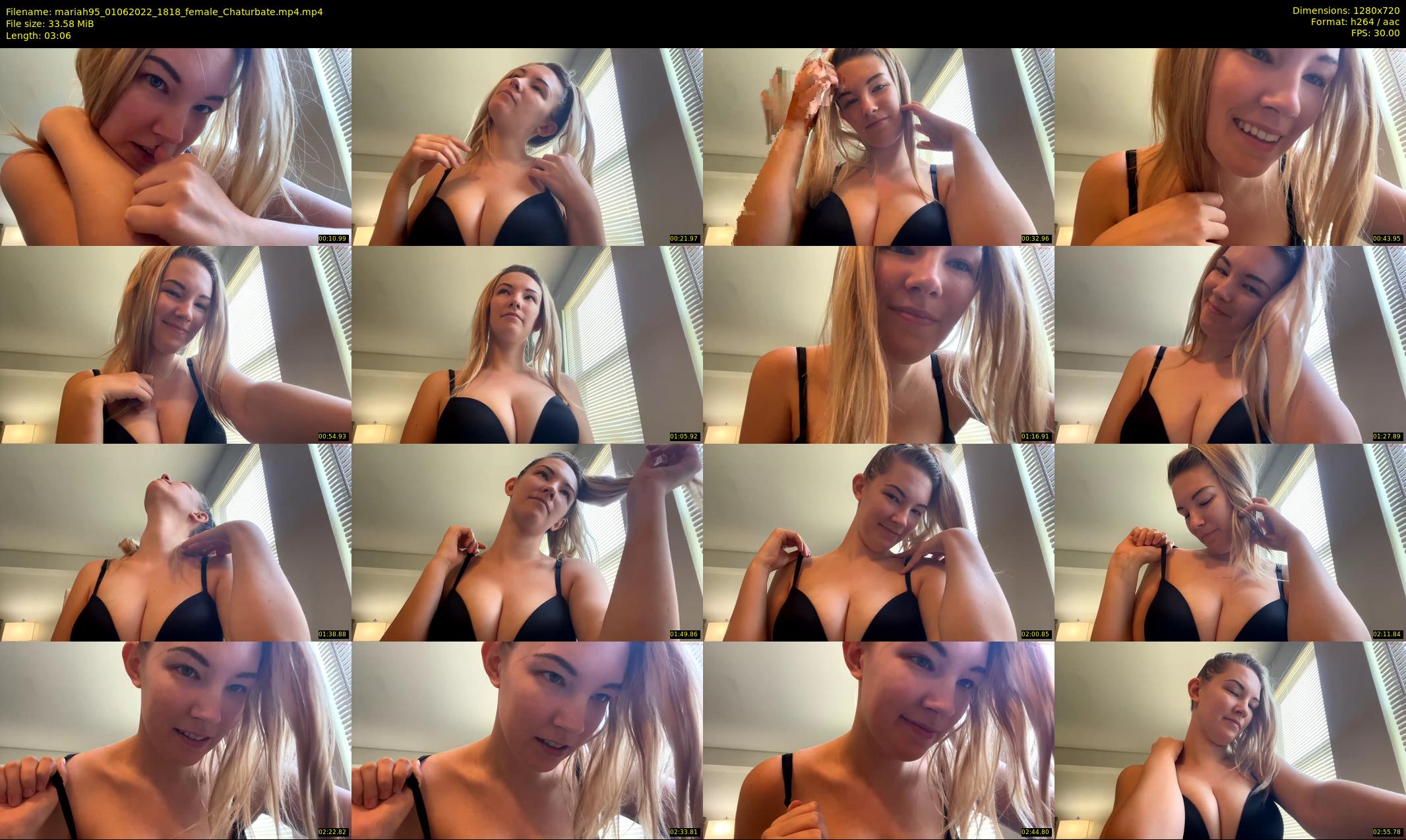 mariah95 — 4 minute Chaturbate female cam show recording, 720p, Jun 1, 2022
