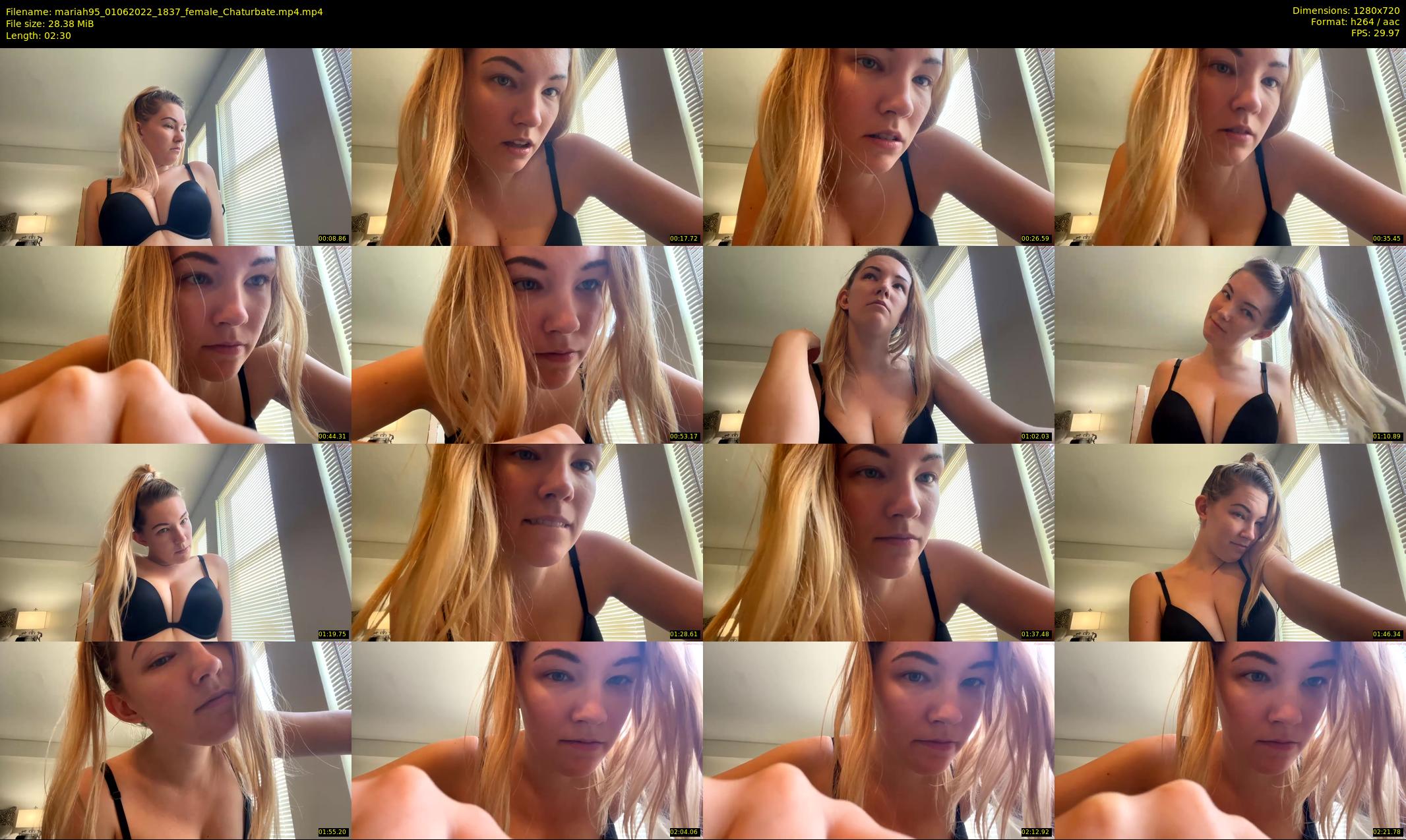 mariah95 — 3 minute Chaturbate female cam show recording, 720p, Jun 1, 2022