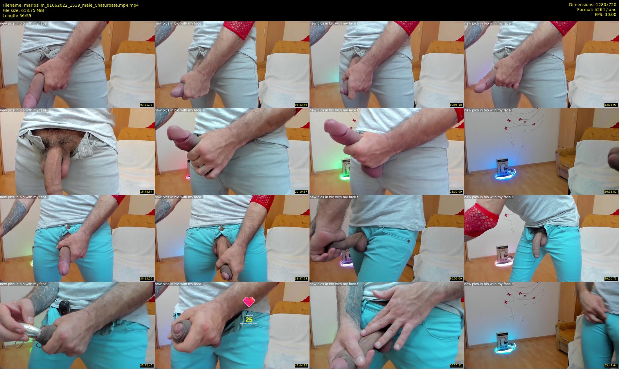 marioslim — 57 minute Chaturbate male cam show recording, 720p, Jun 1, 2022