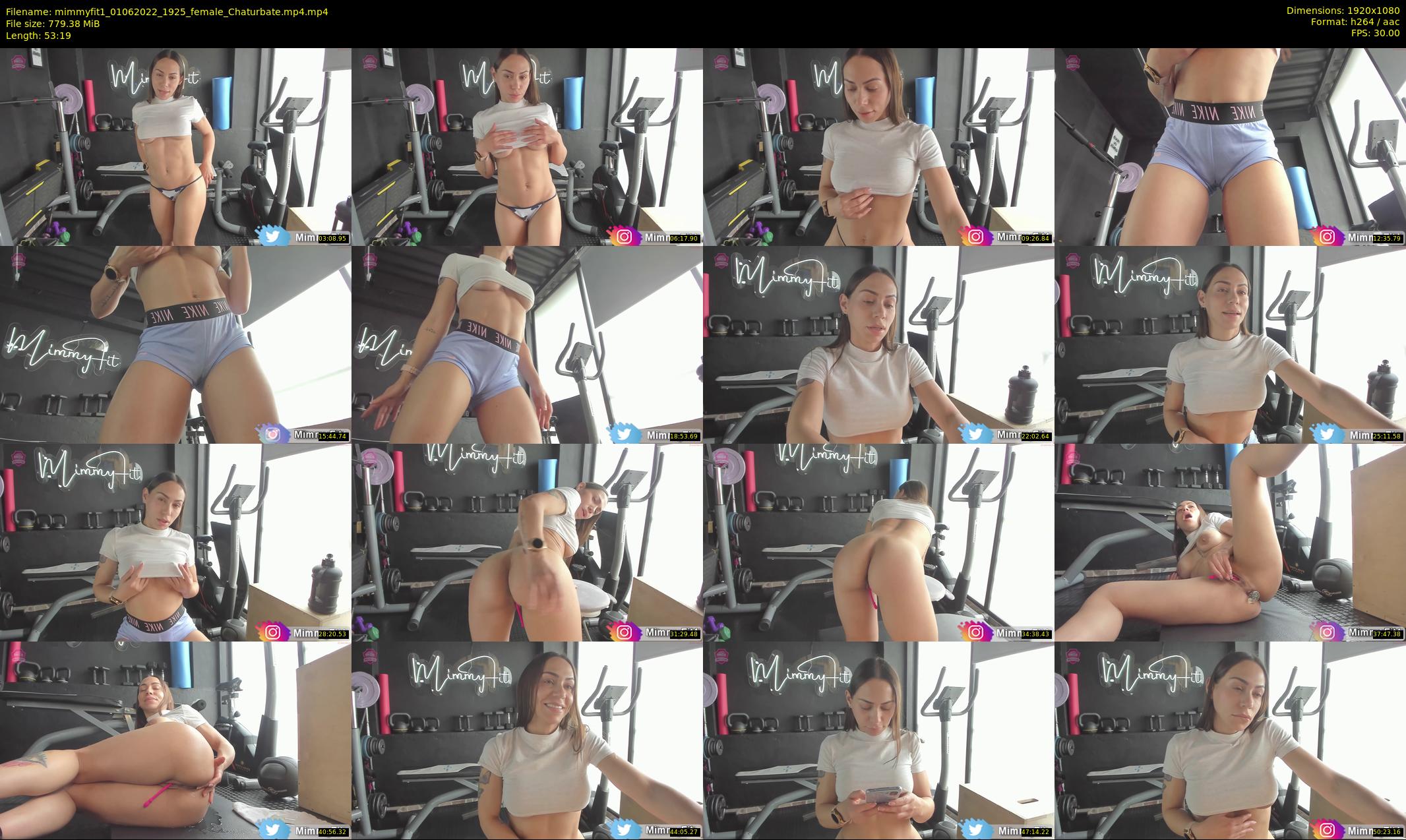 mimmyfit1 — 54 minute Chaturbate female cam show recording, 1080p, Jun 1, 2022