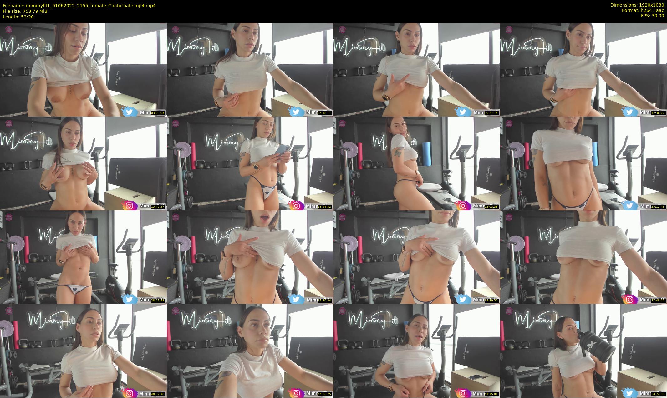 mimmyfit1 — 54 minute Chaturbate female cam show recording, 1080p, Jun 1, 2022