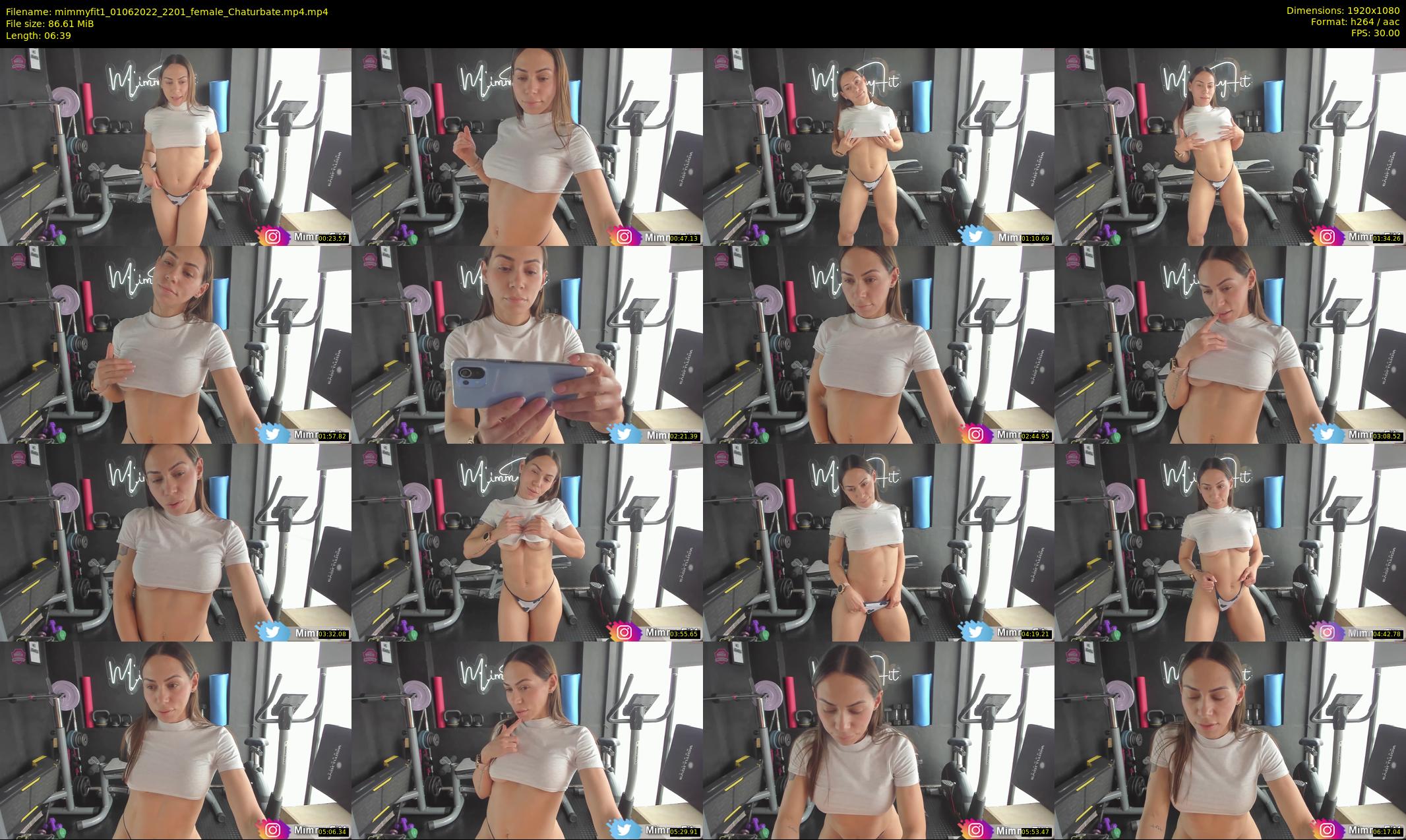mimmyfit1 — 7 minute Chaturbate female cam show recording, 1080p, Jun 1, 2022
