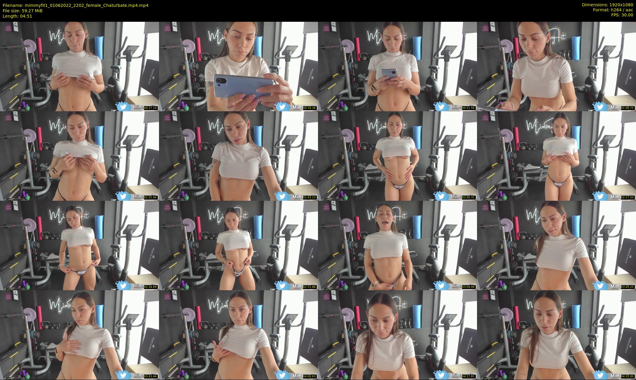 mimmyfit1 — 5 minute Chaturbate female cam show recording, 1080p, Jun 1, 2022