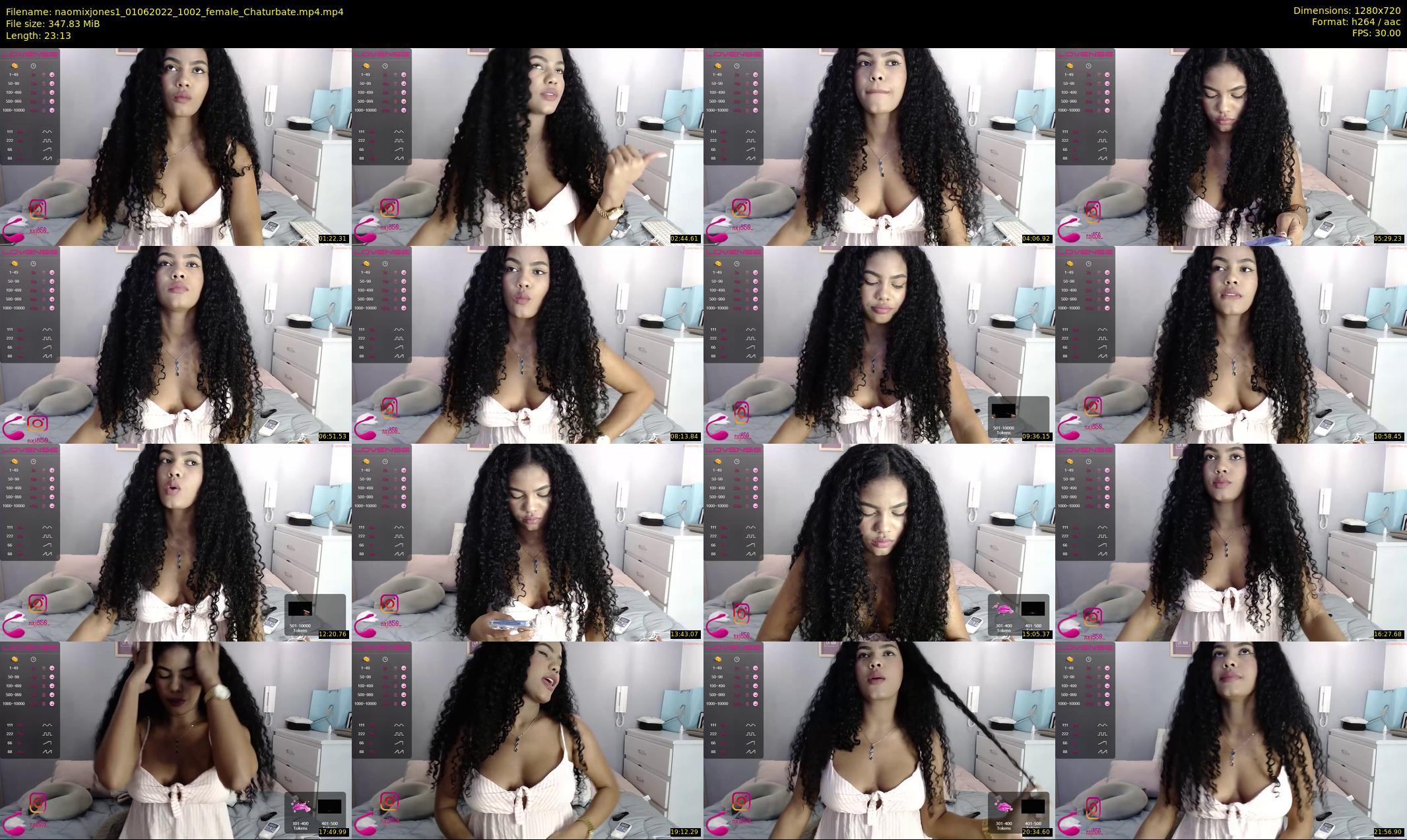 naomixjones1 — 24 minute Chaturbate female cam show recording, 720p, Jun 1, 2022
