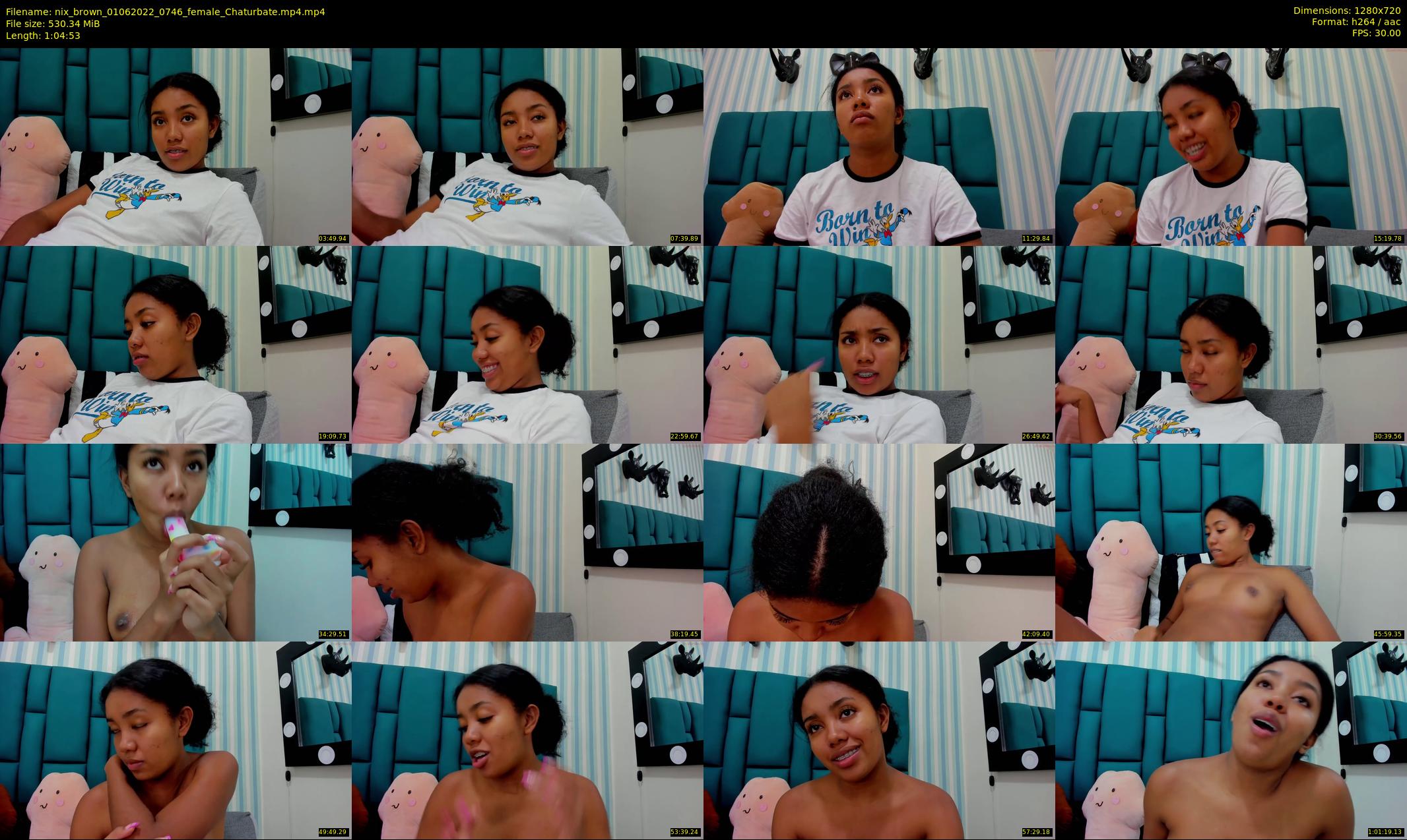 nix_brown — 65 minute Chaturbate female cam show recording, 720p, Jun 1, 2022