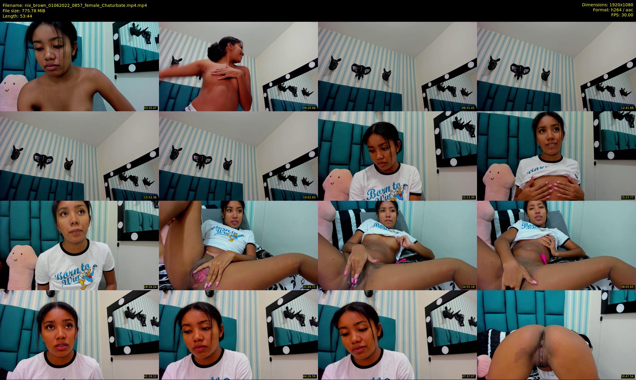 nix_brown — 54 minute Chaturbate female cam show recording, 1080p, Jun 1, 2022