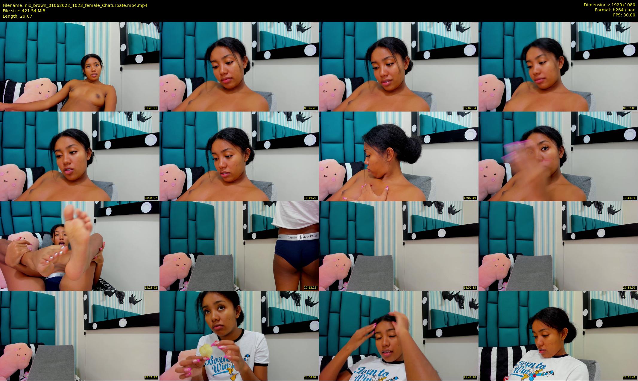 nix_brown — 30 minute Chaturbate female cam show recording, 1080p, Jun 1, 2022