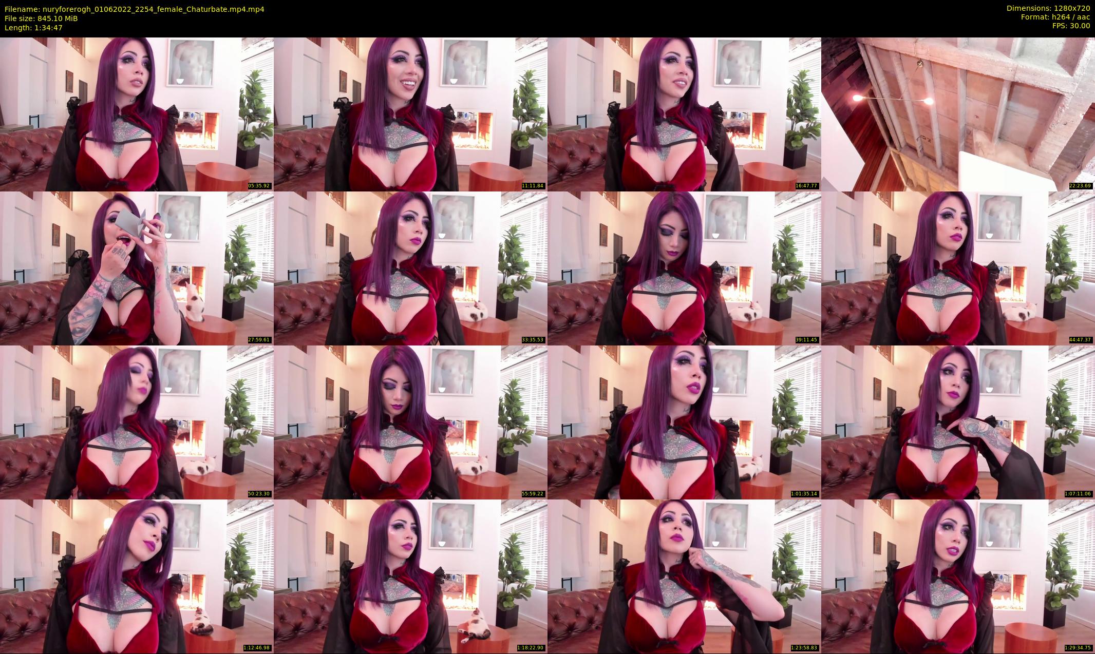 nuryforerogh — 95 minute Chaturbate female cam show recording, 720p, Jun 1, 2022