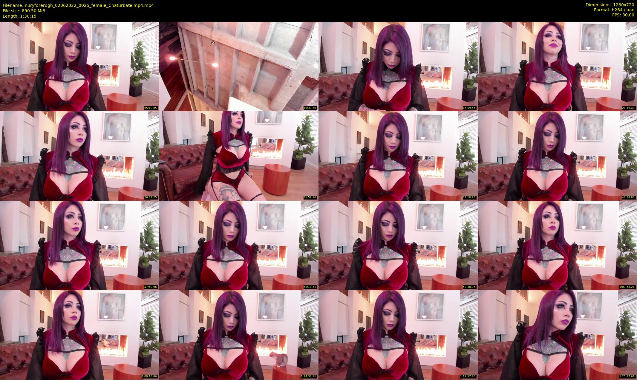 nuryforerogh — 91 minute Chaturbate female cam show recording, 720p, Jun 2, 2022