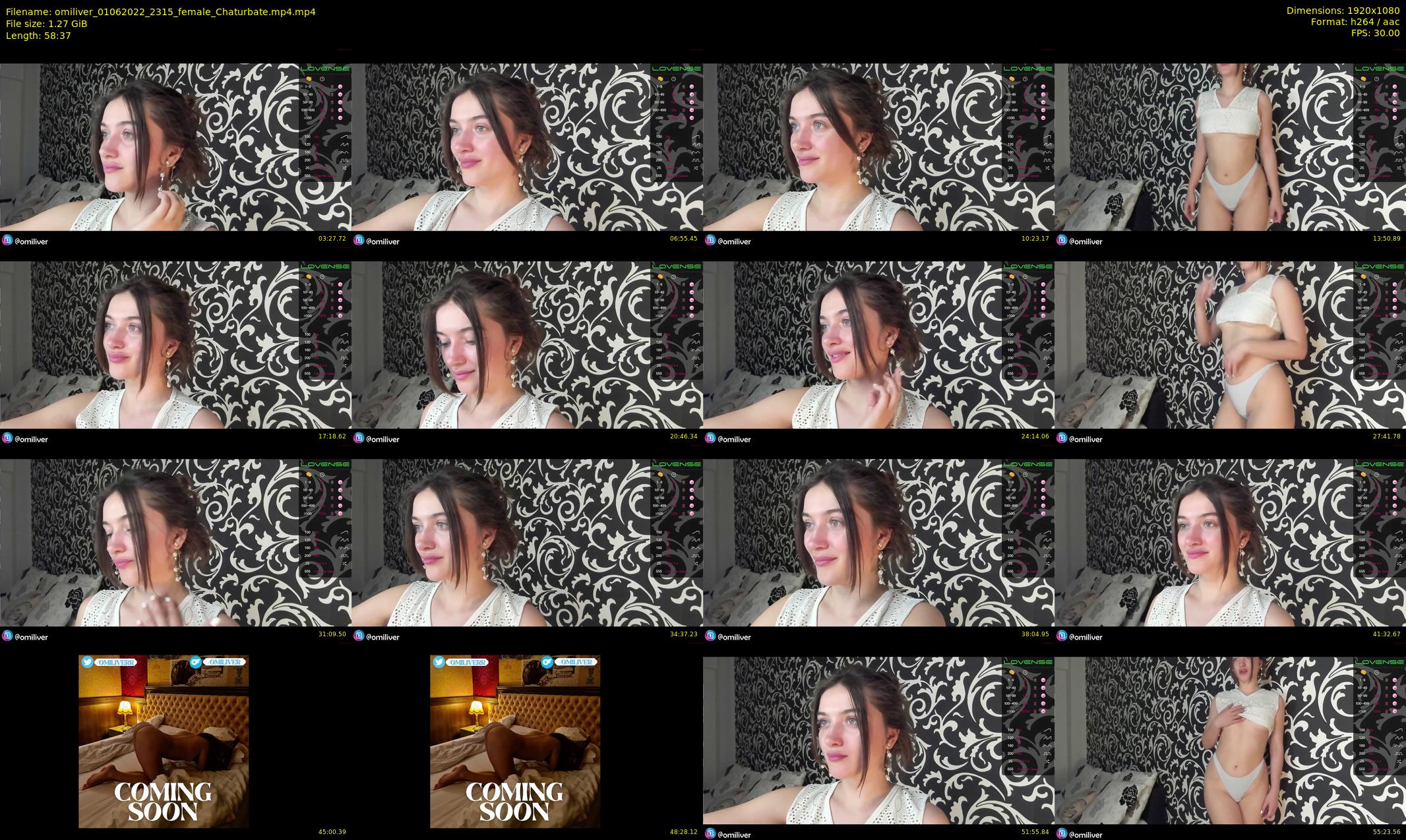 omiliver — 59 minute Chaturbate female cam show recording, 1080p, Jun 1, 2022