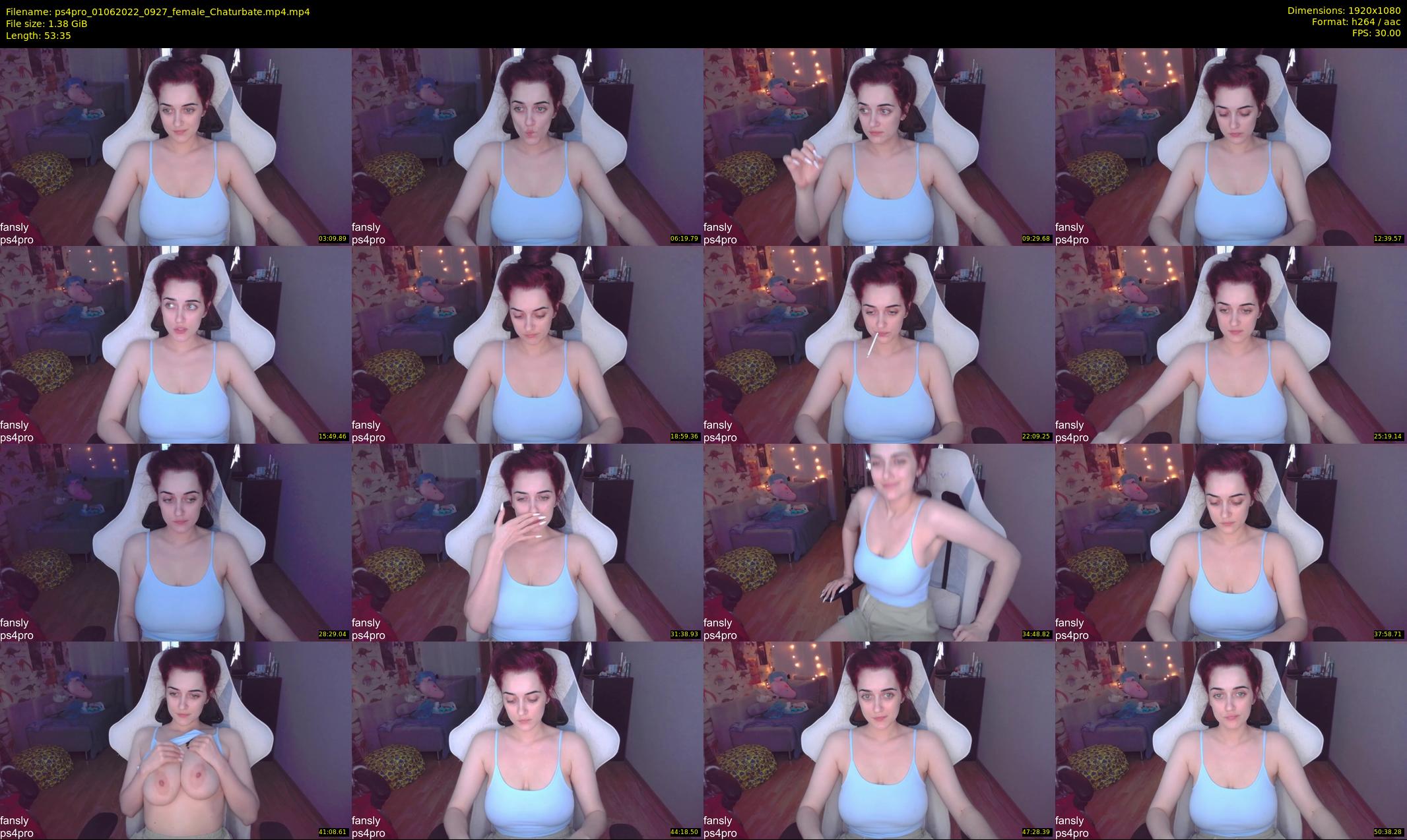 ps4pro — 54 minute Chaturbate female cam show recording, 1080p, Jun 1, 2022