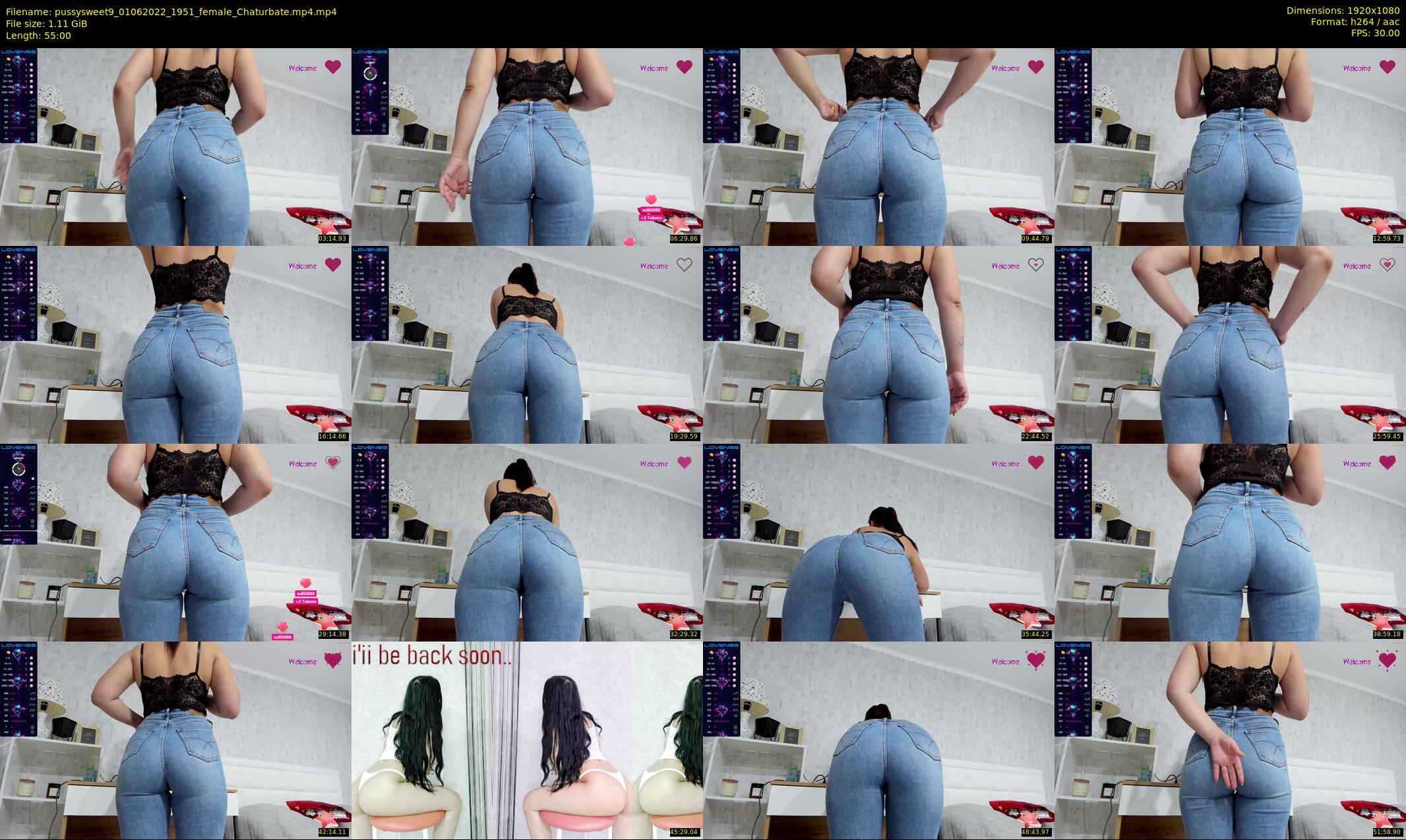pussysweet9 — 55 minute Chaturbate female cam show recording, 1080p, Jun 1, 2022