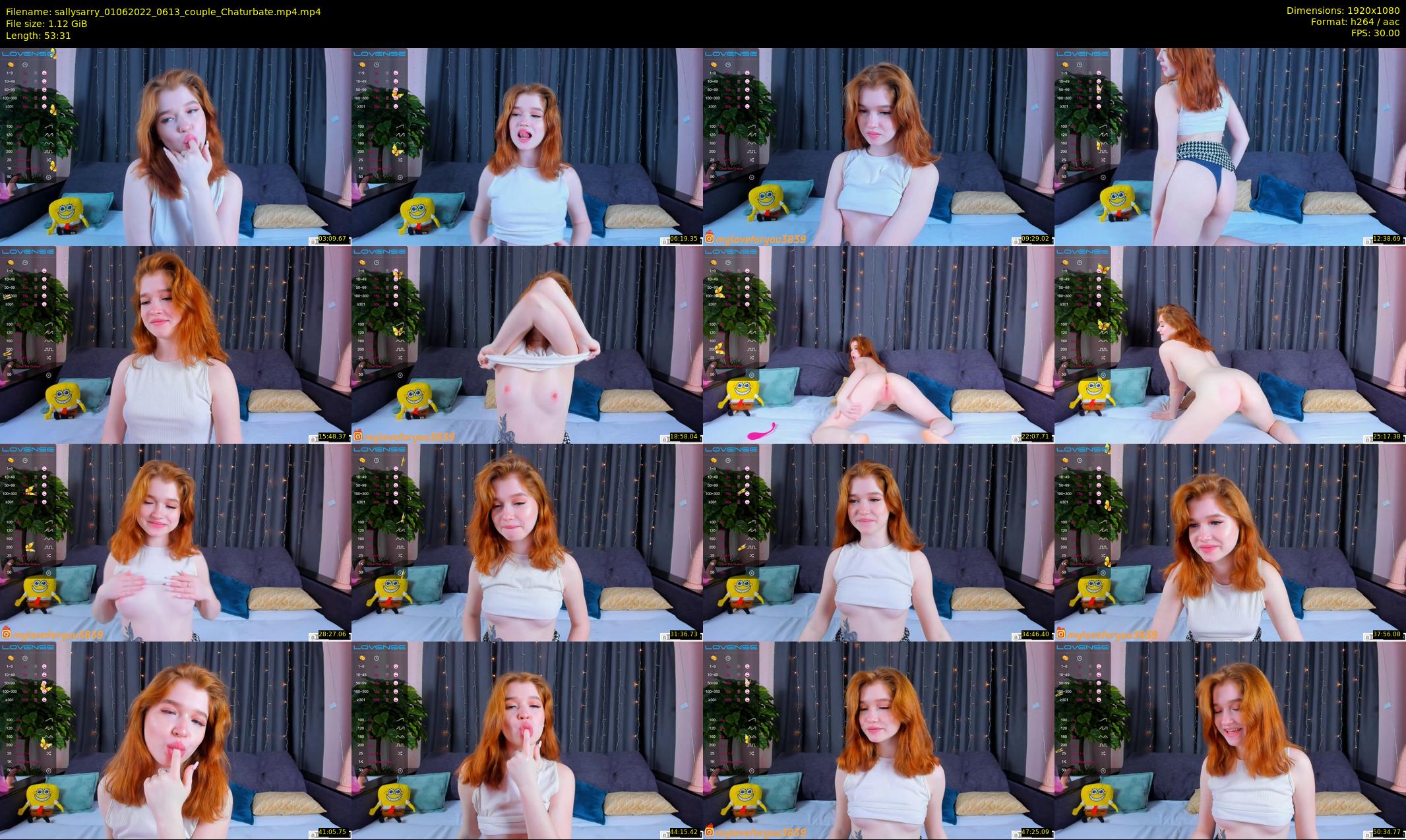 sallysarry — 54 minute Chaturbate couple cam show recording, 1080p, Jun 1, 2022