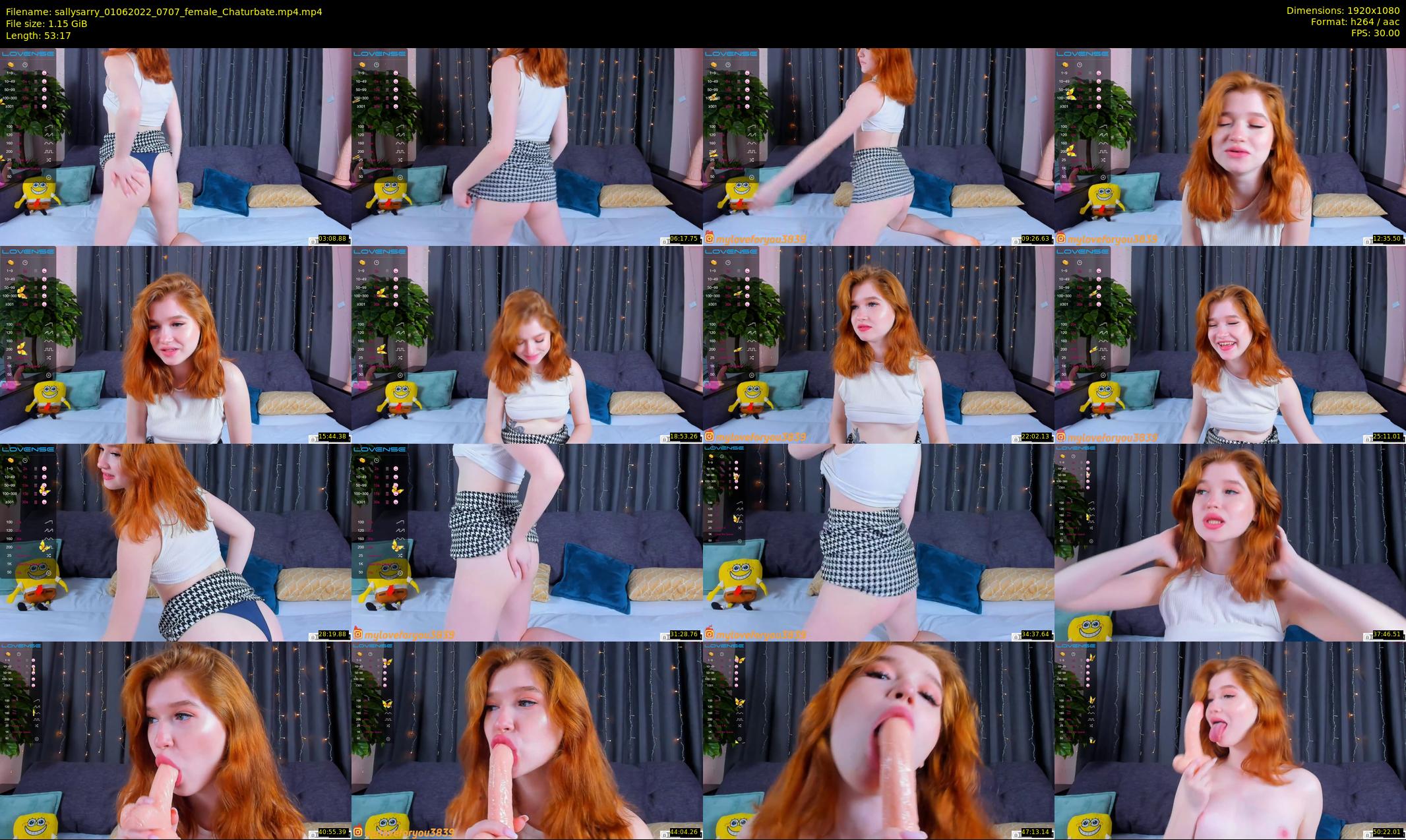 sallysarry — 54 minute Chaturbate couple cam show recording, 1080p, Jun 1, 2022