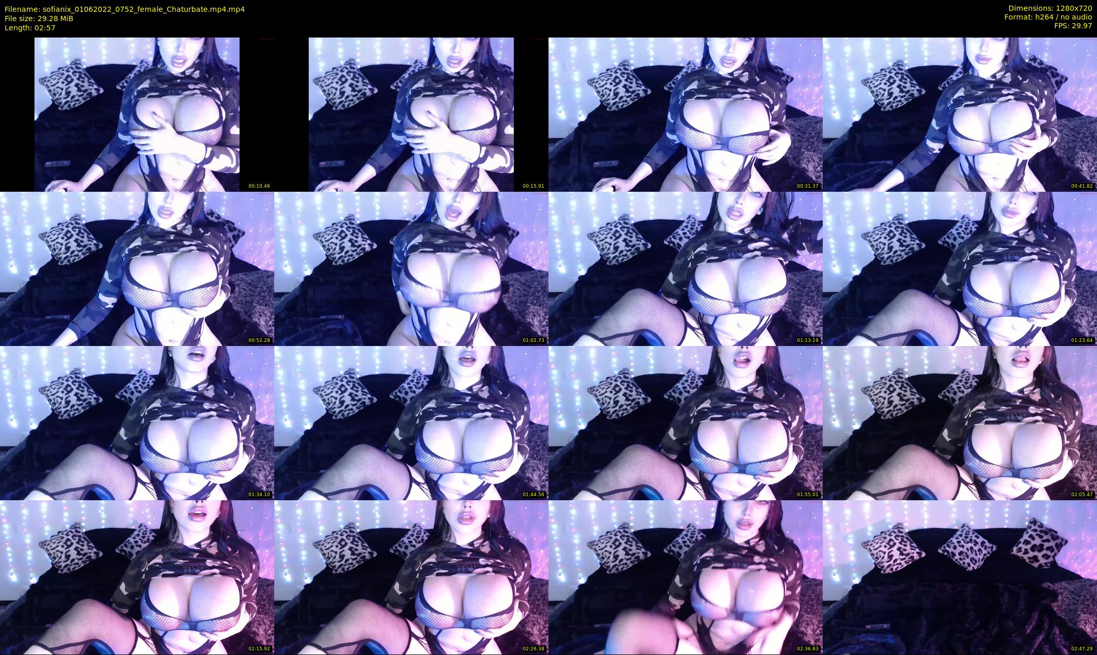 sofianix — 3 minute Chaturbate female cam show recording, 720p, Jun 1, 2022