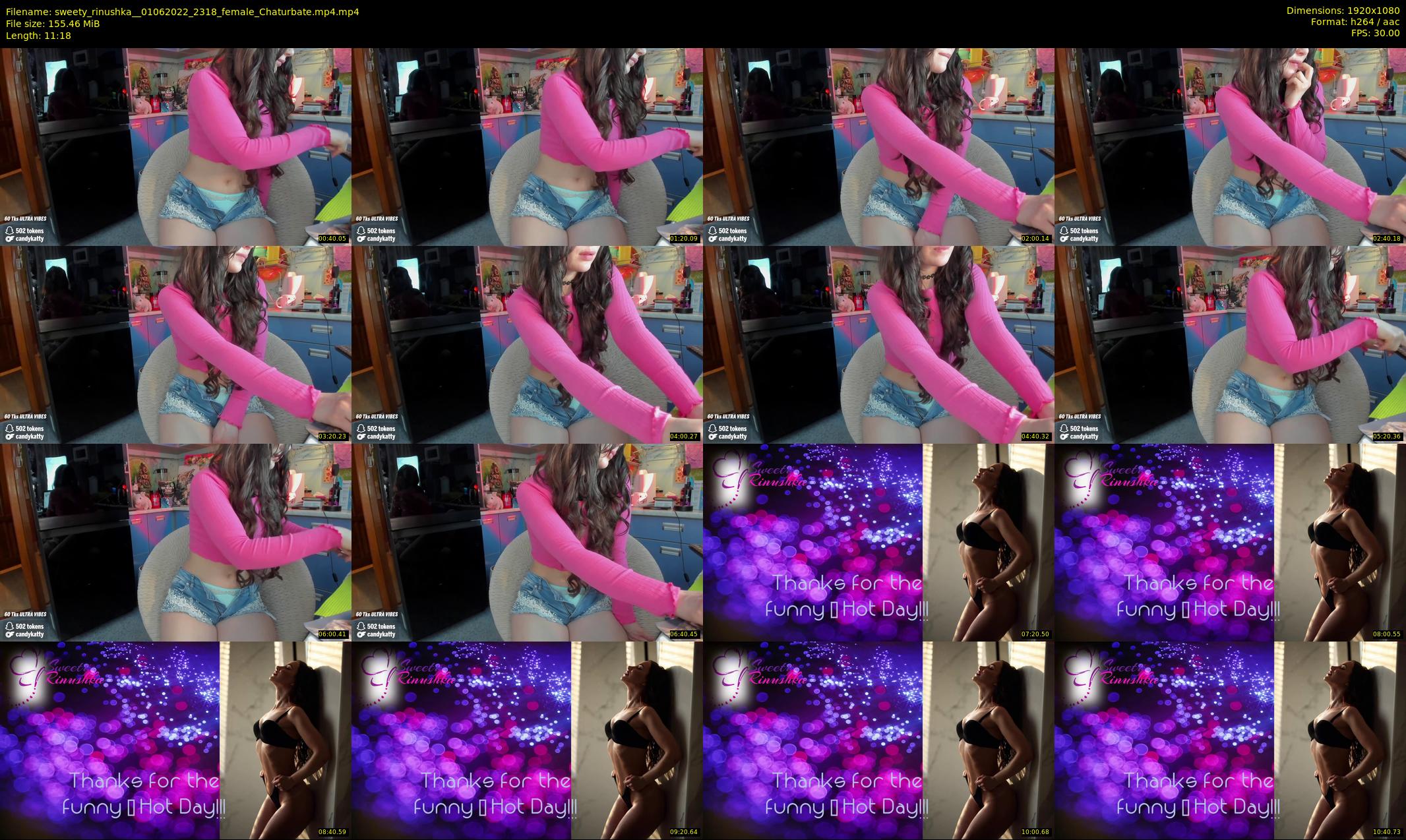 sweety_rinushka_ — 12 minute Chaturbate female cam show recording, 1080p, Jun 1, 2022