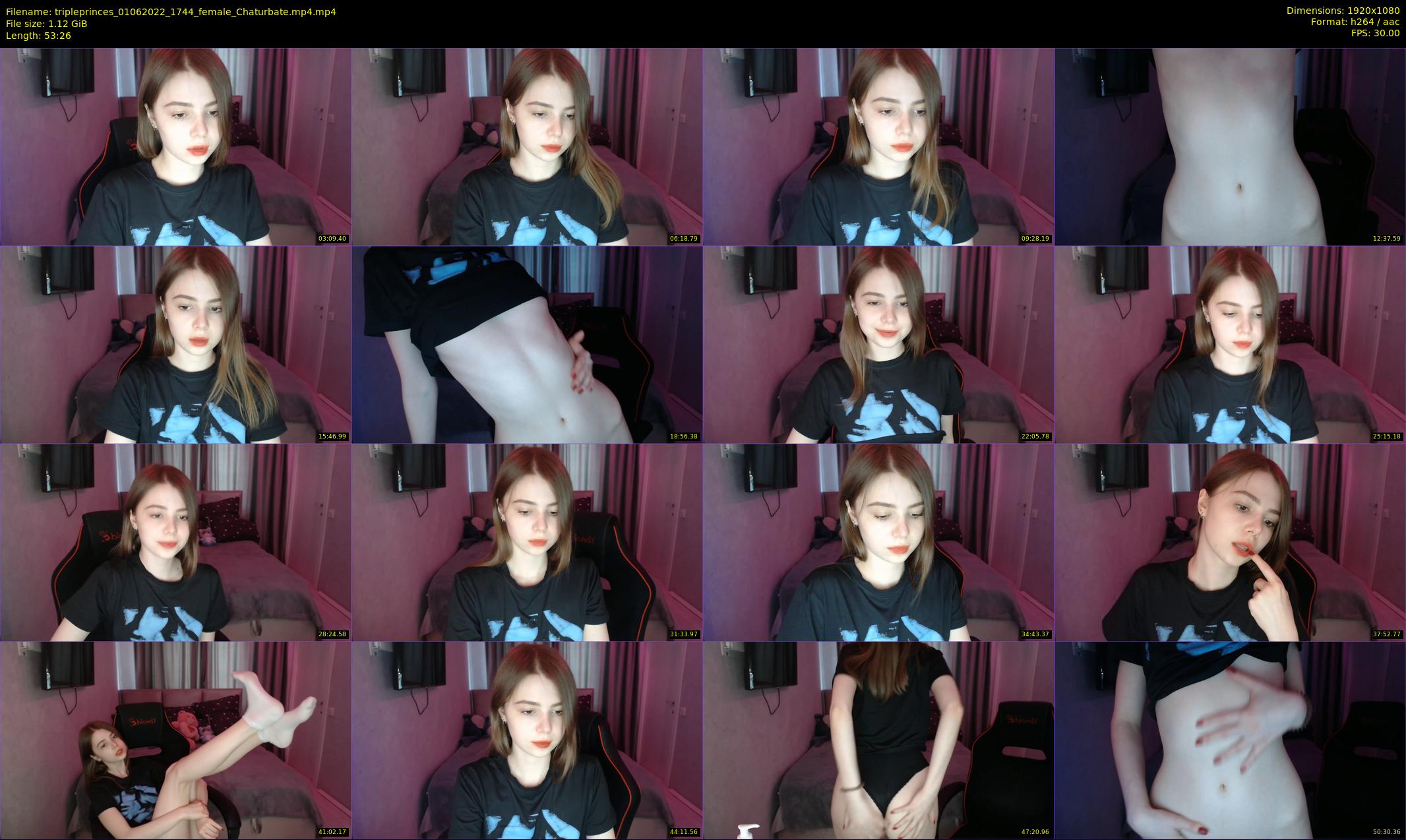 tripleprinces — 54 minute Chaturbate female cam show recording, 1080p, Jun 1, 2022