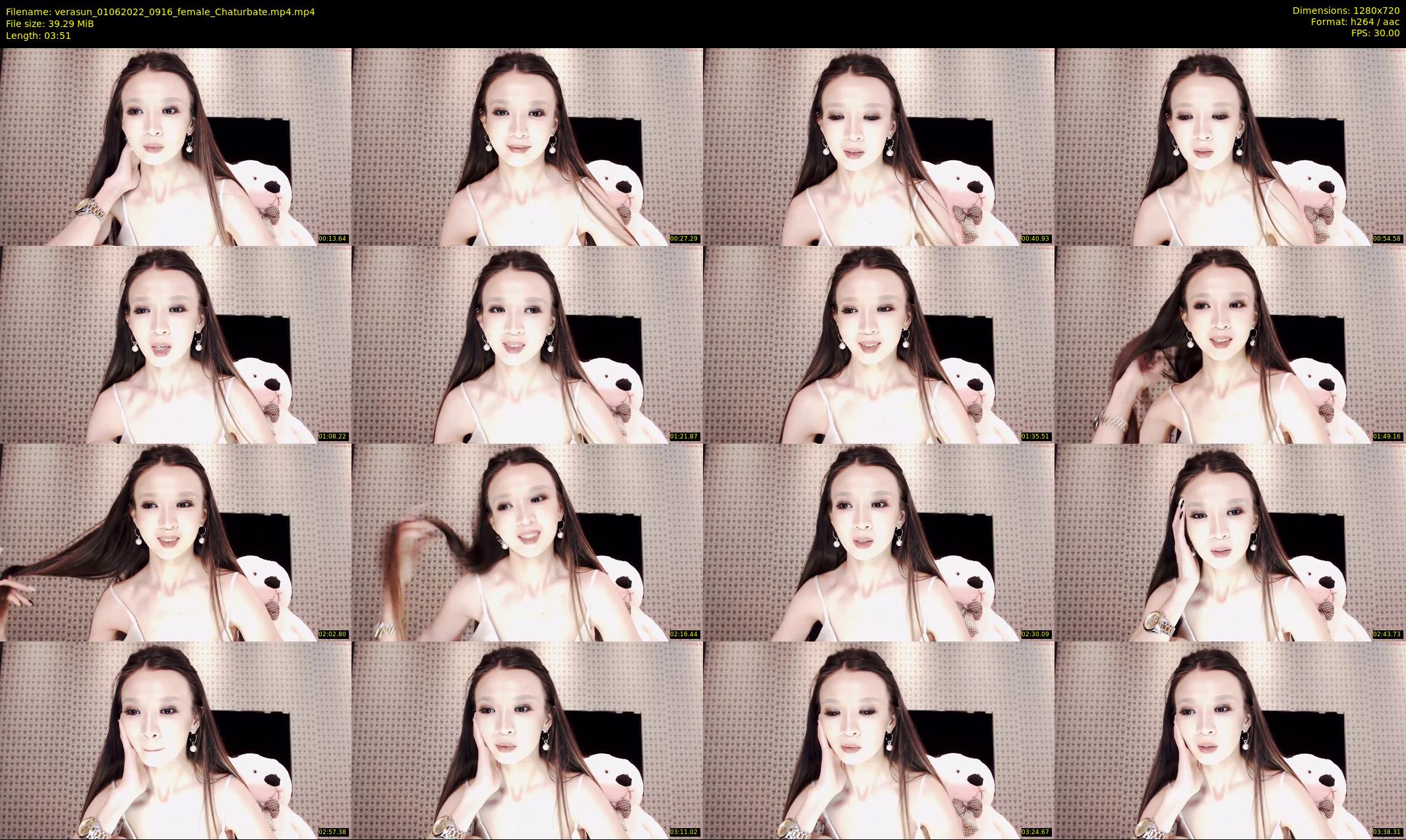 verasun — 4 minute Chaturbate female cam show recording, 720p, Jun 1, 2022
