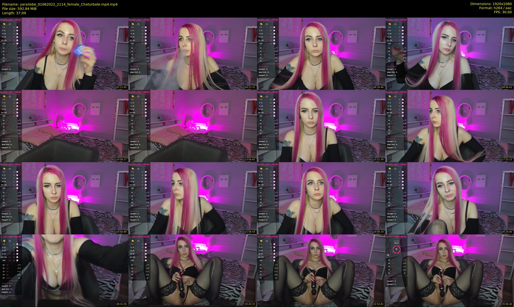 yaraliebe — 38 minute Chaturbate female cam show recording, 1080p, Jun 1, 2022
