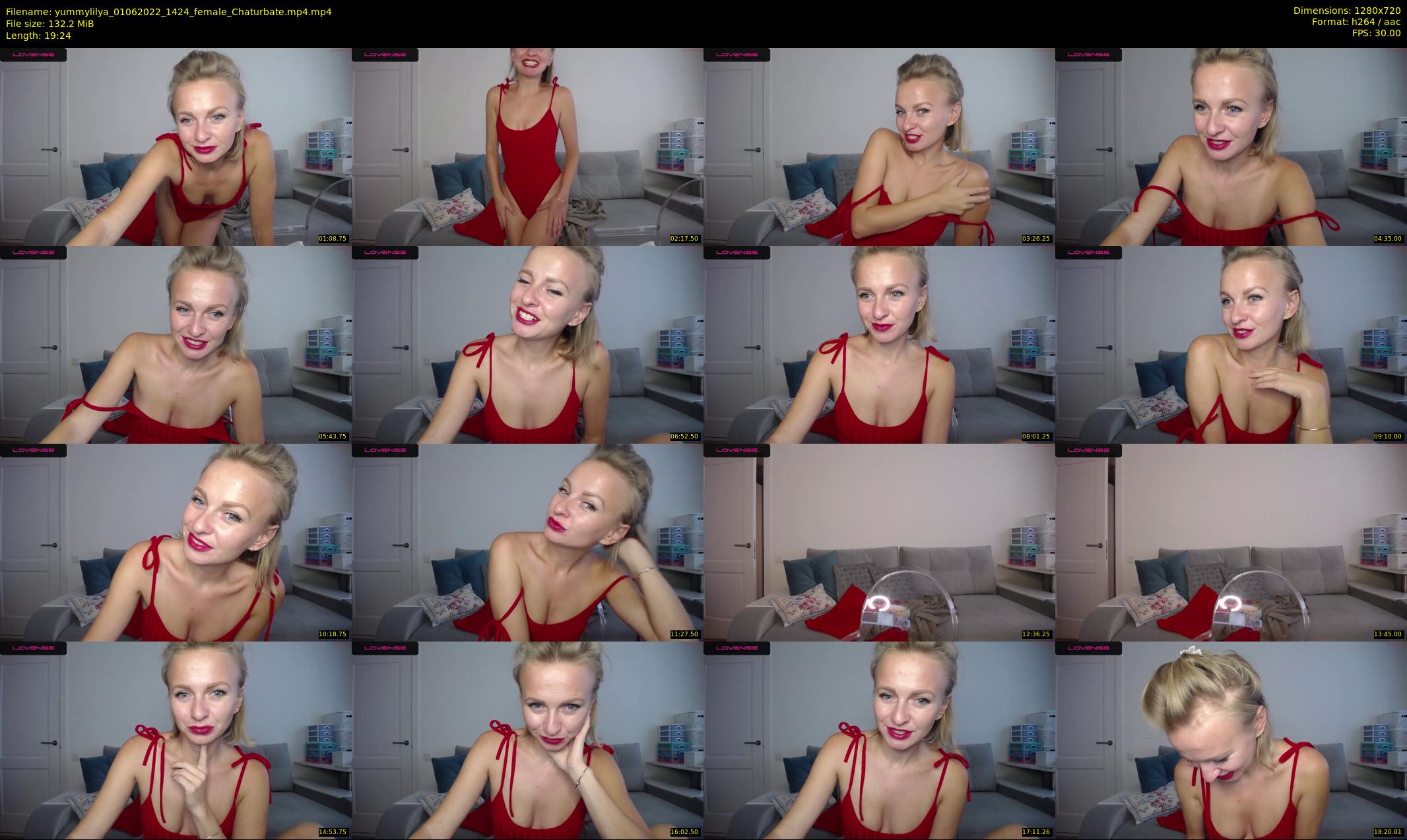yummylilya — 20 minute Chaturbate female cam show recording, 720p, Jun 1, 2022