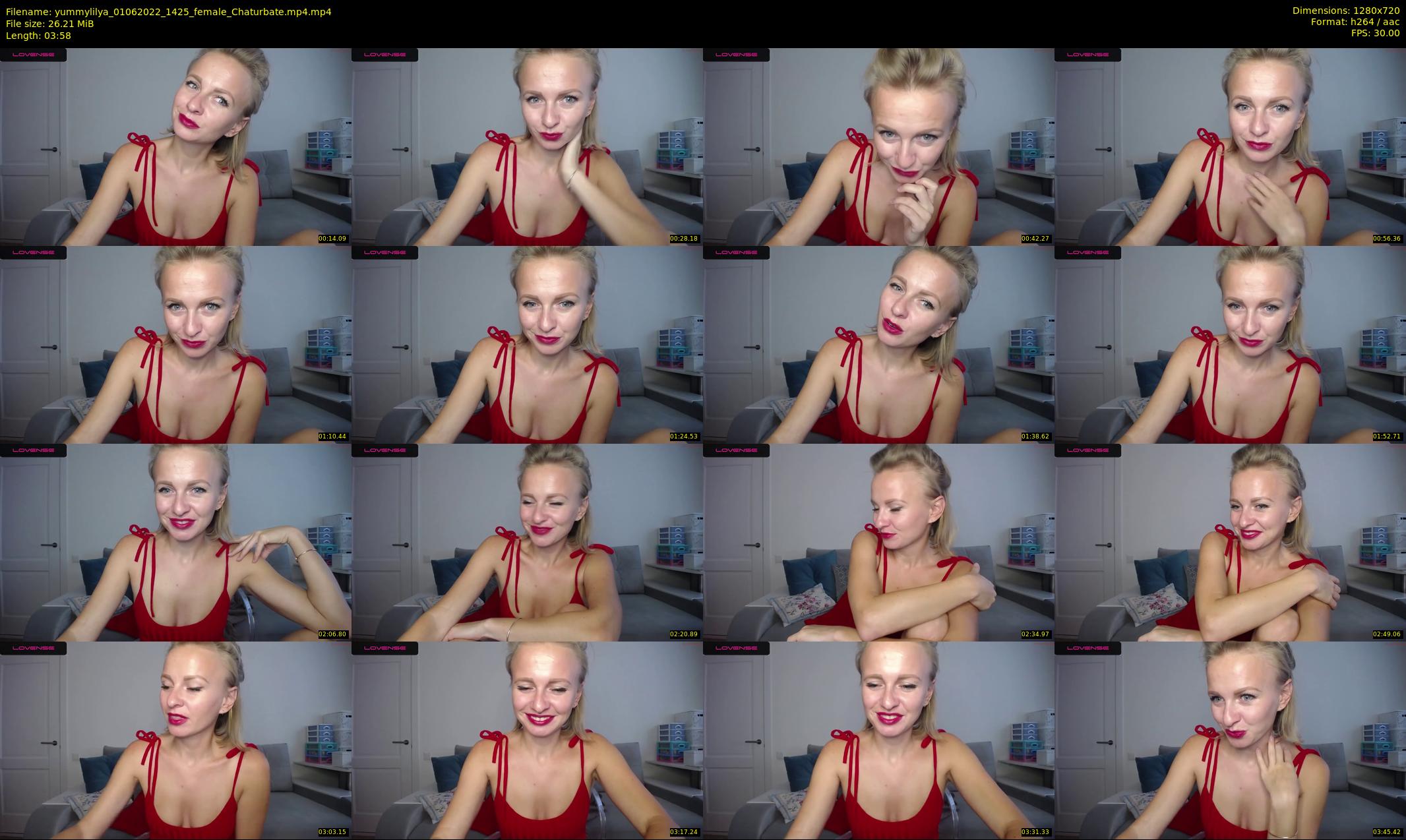 yummylilya — 4 minute Chaturbate female cam show recording, 720p, Jun 1, 2022