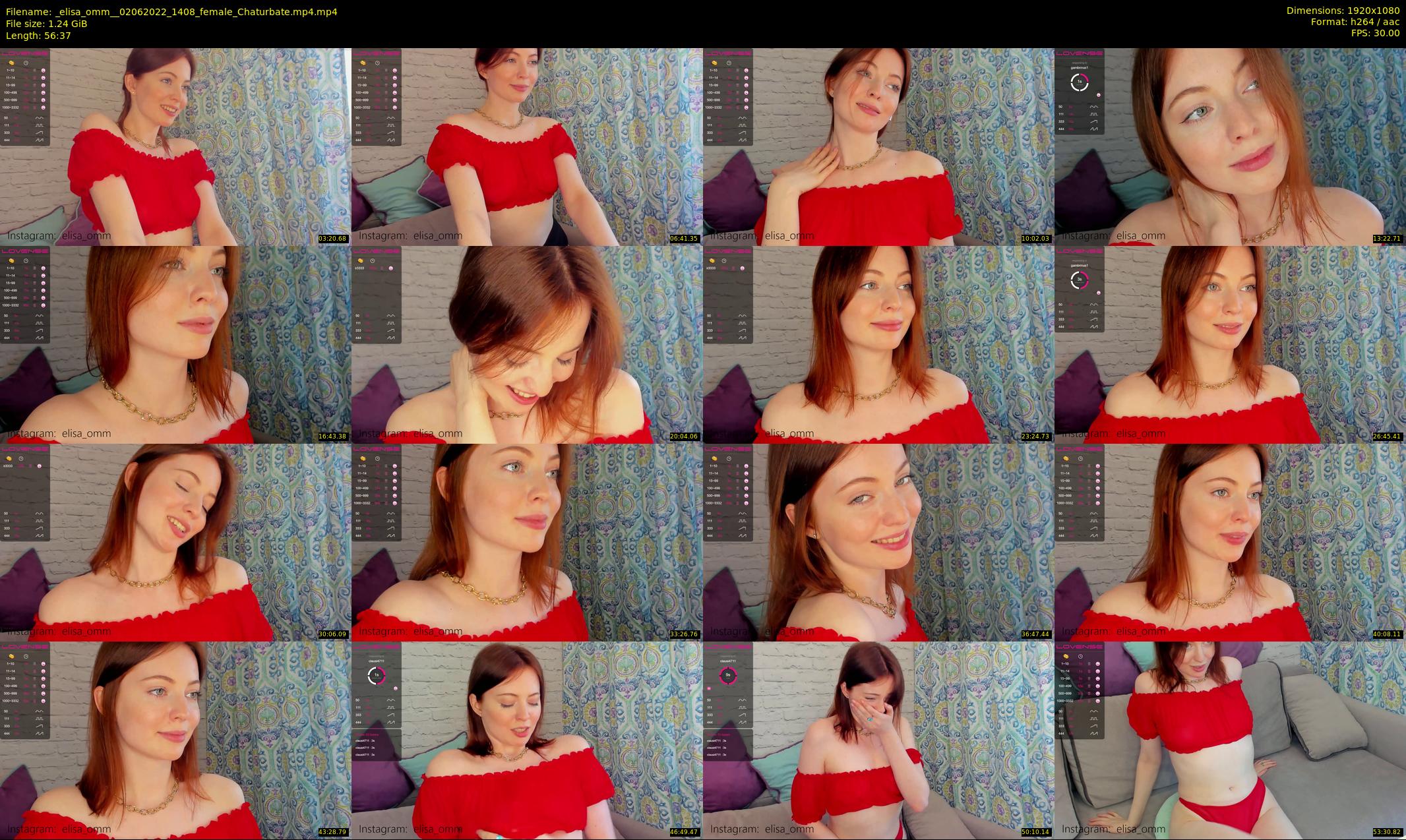 _elisa_omm_ — 57 minute Chaturbate female cam show recording, 1080p, Jun 2, 2022