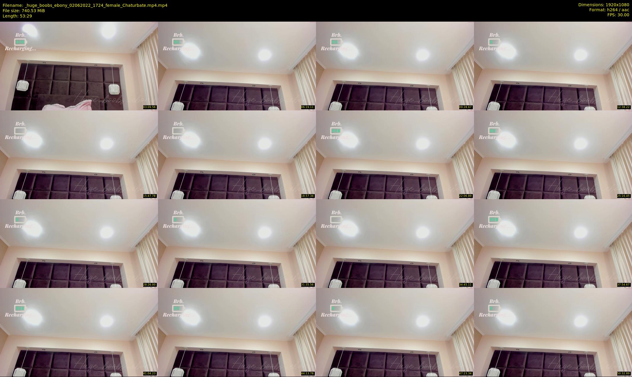 _huge_boobs_ebony — 54 minute Chaturbate female cam show recording, 1080p, Jun 2, 2022