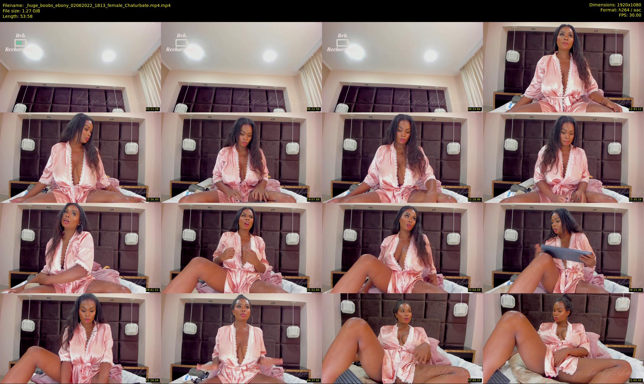 _huge_boobs_ebony — 54 minute Chaturbate female cam show recording, 1080p, Jun 2, 2022