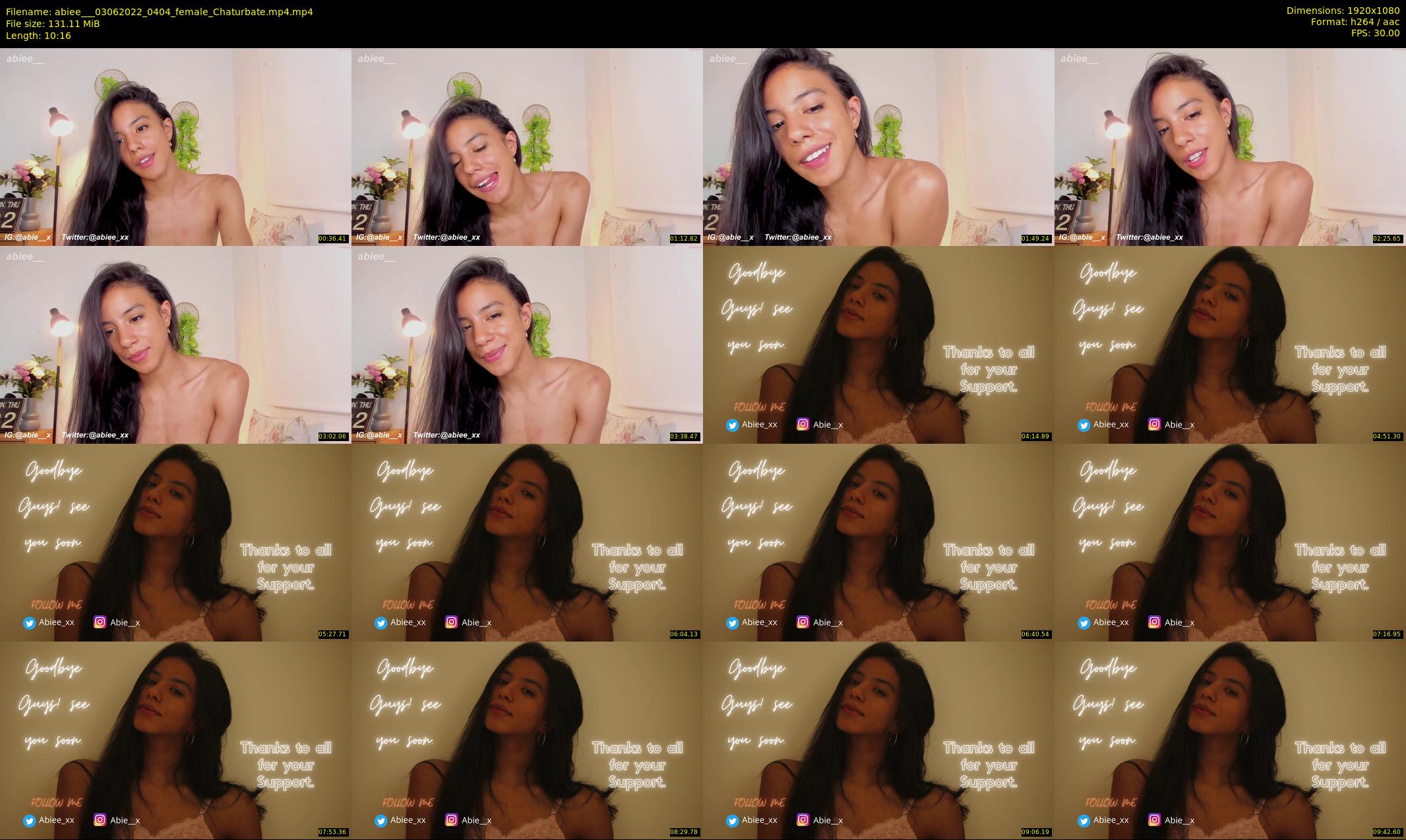 abiee__ — 11 minute Chaturbate female cam show recording, 1080p, Jun 3, 2022